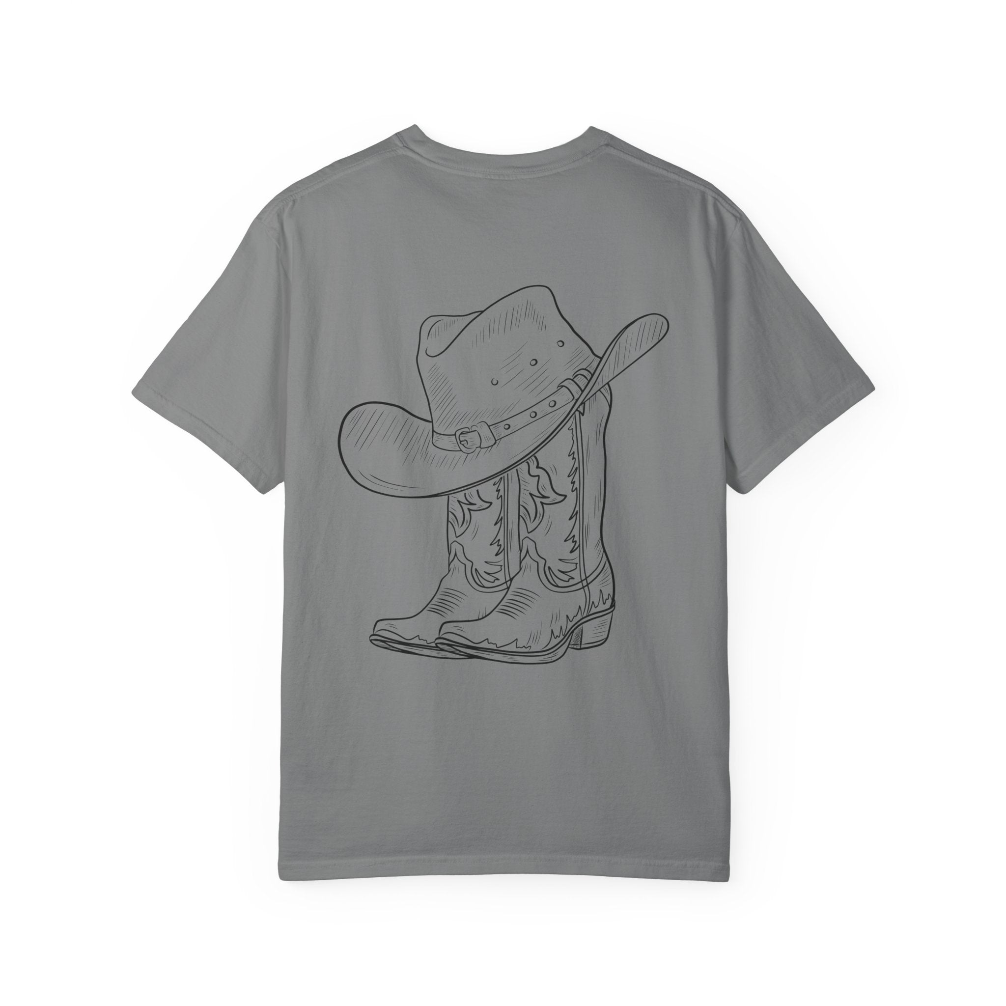 Cowboy Hat & Boots T-Shirt — 'Yee Haw' Graphic Western Tee