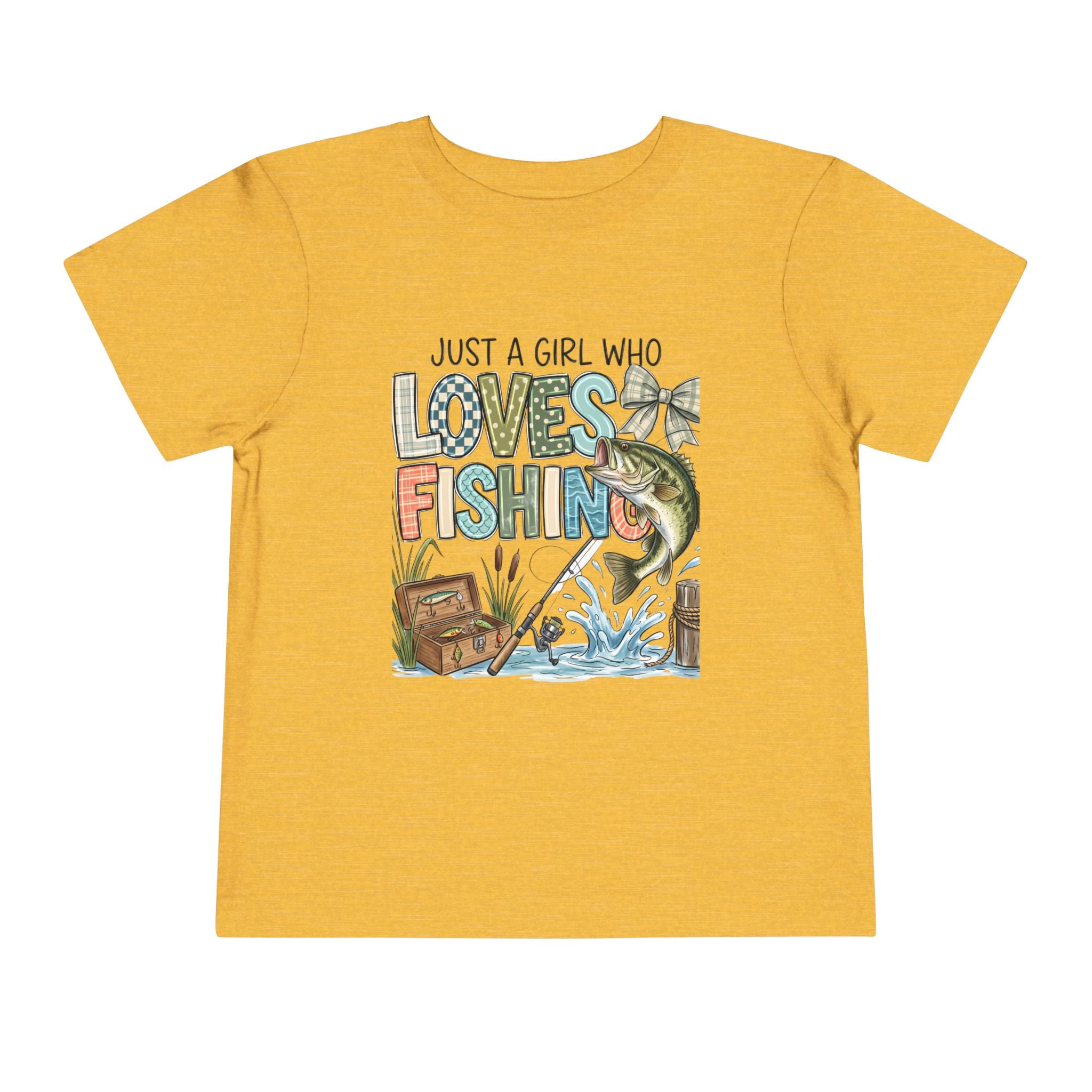 Toddler Tee — "Just a Girl Who Loves Fishing" Fishing Shirt for Kids