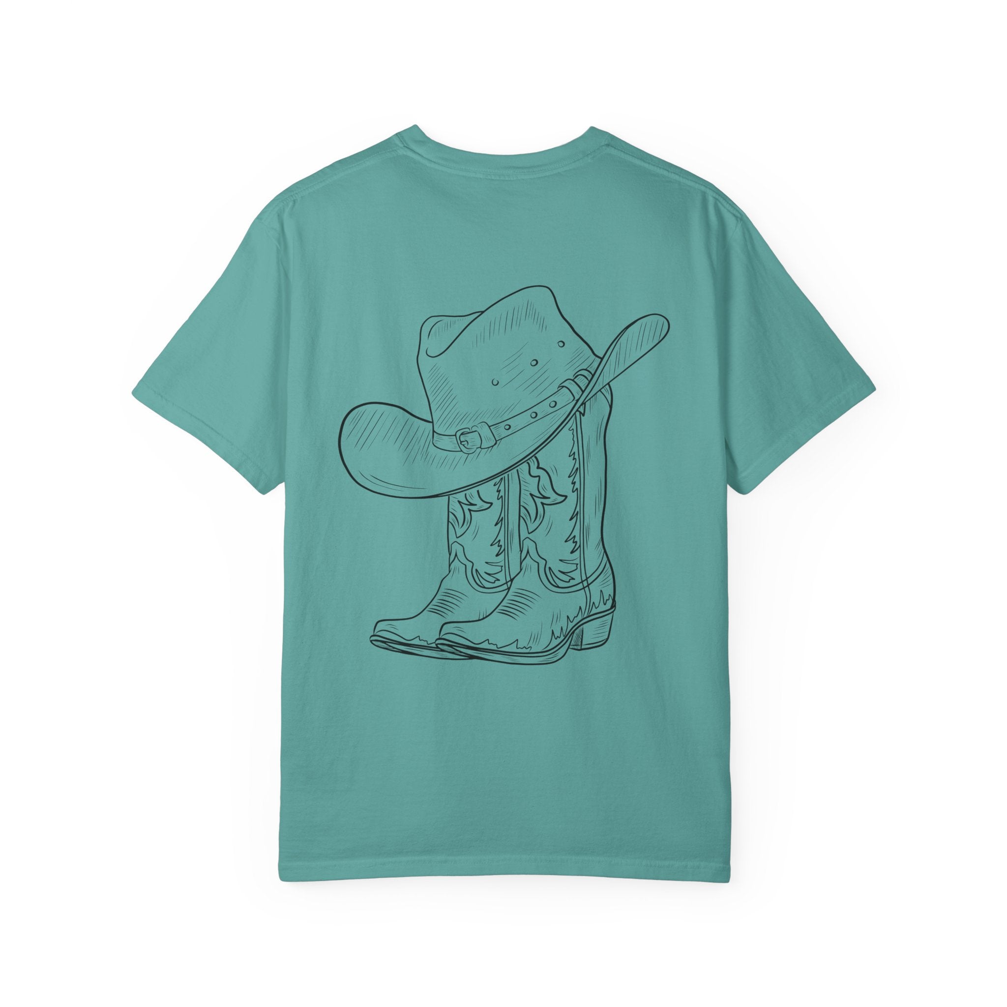 Cowboy Hat & Boots T-Shirt — 'Yee Haw' Graphic Western Tee