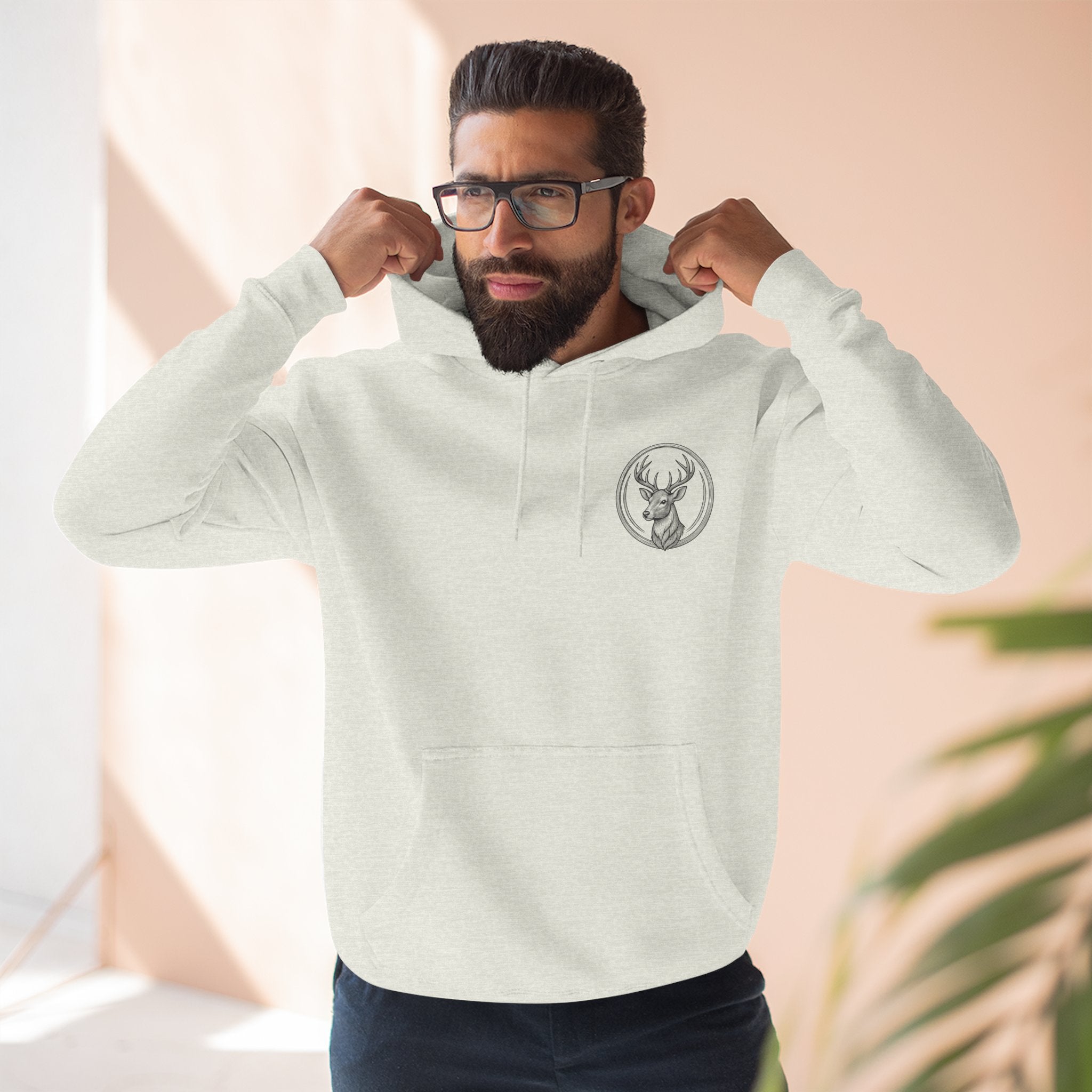 Southern Dad Hoodie - Hunting Dog & American Flag Graphic Pullover