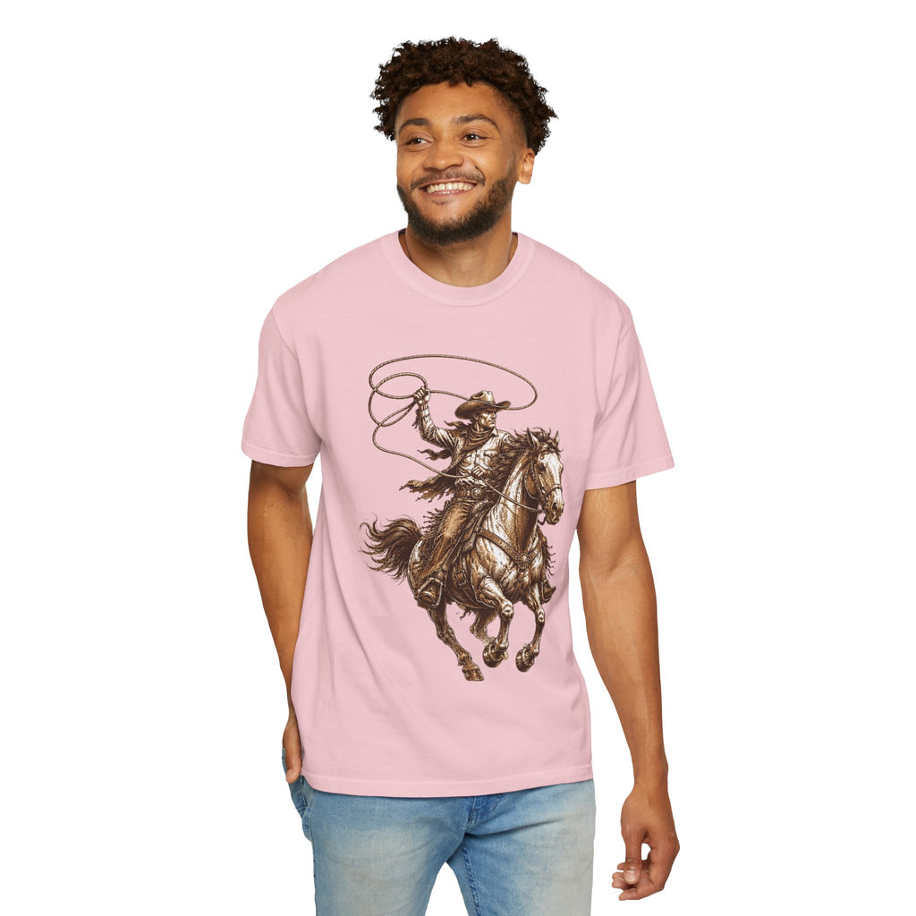 Cowboy Horse T-Shirt — Rodeo Western Lasso Graphic Tee