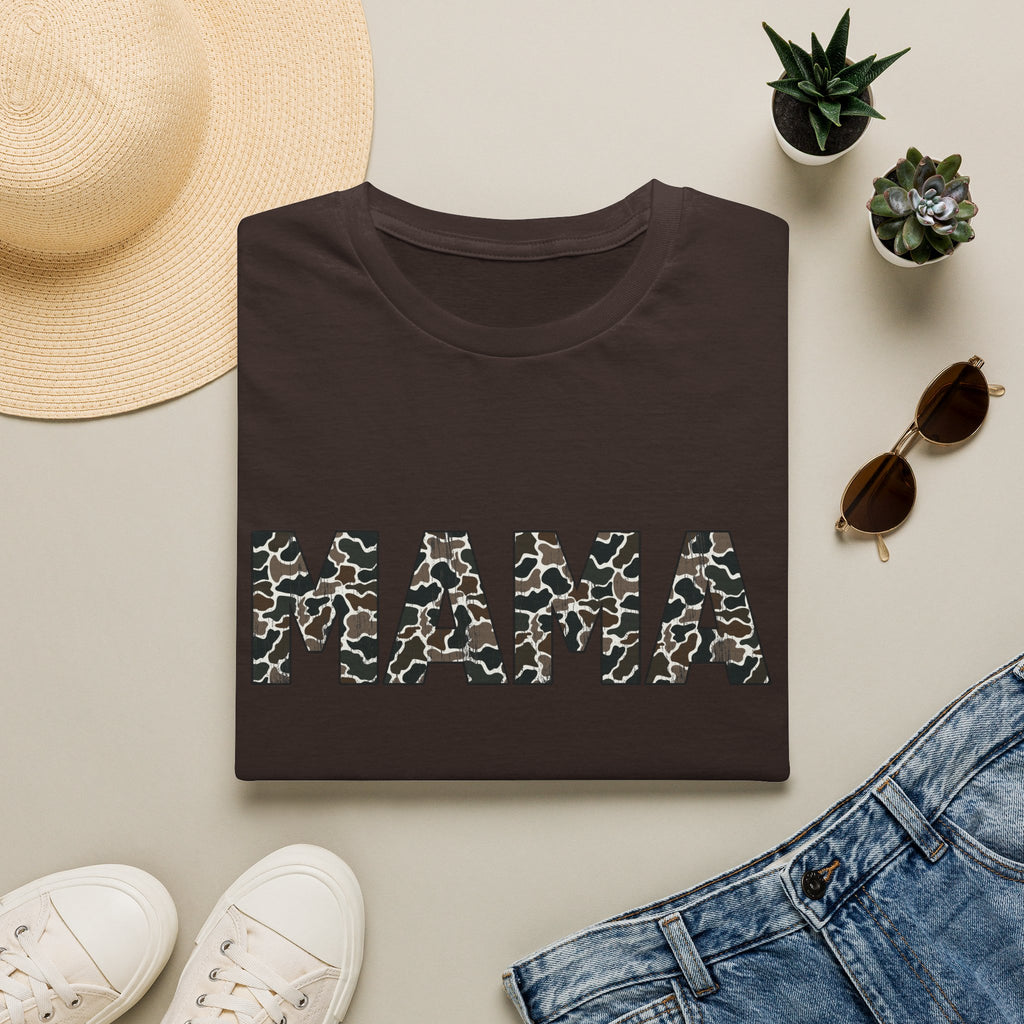 Mama Camo Print T-Shirt — Graphic Mom Tee for Mother's Day & Everyday