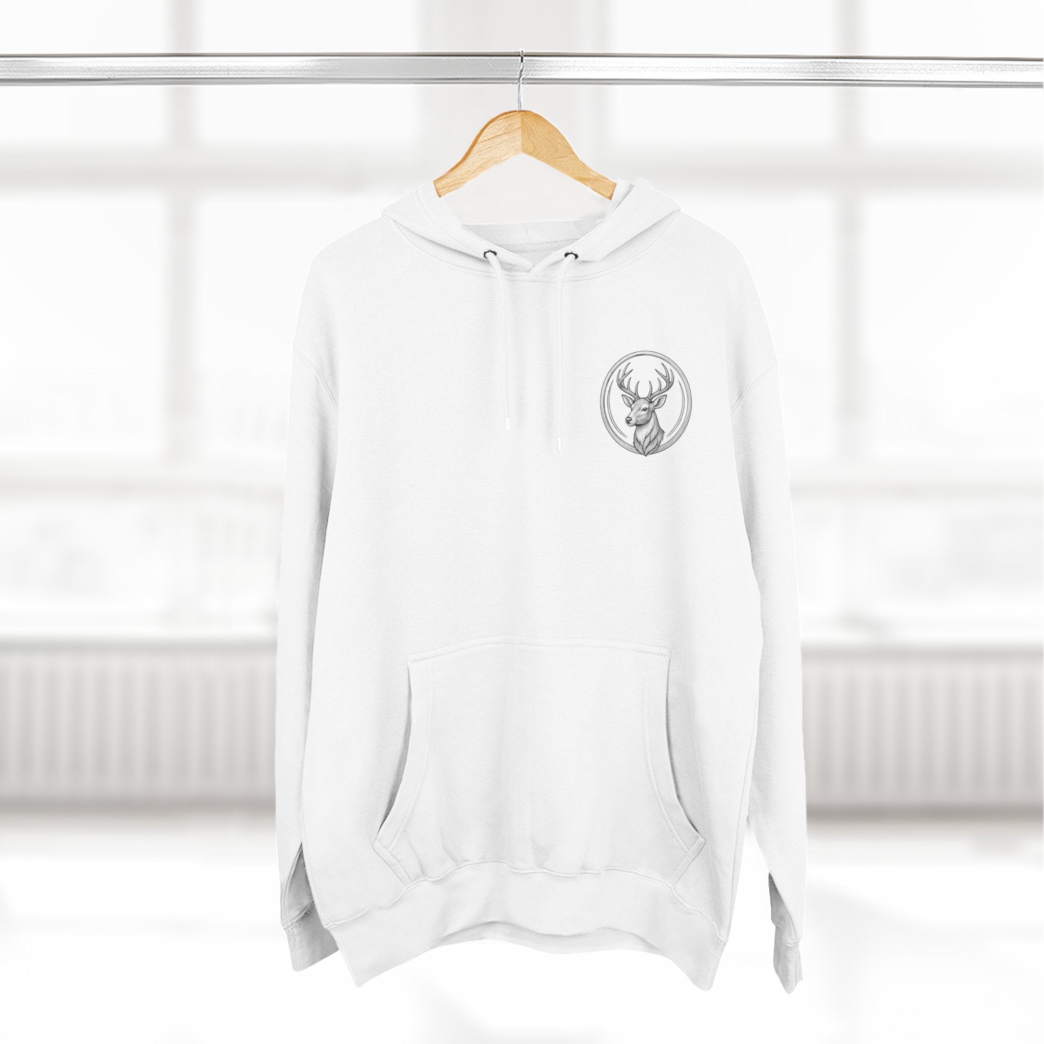Southern Dad Hoodie - Hunting Dog & American Flag Graphic Pullover