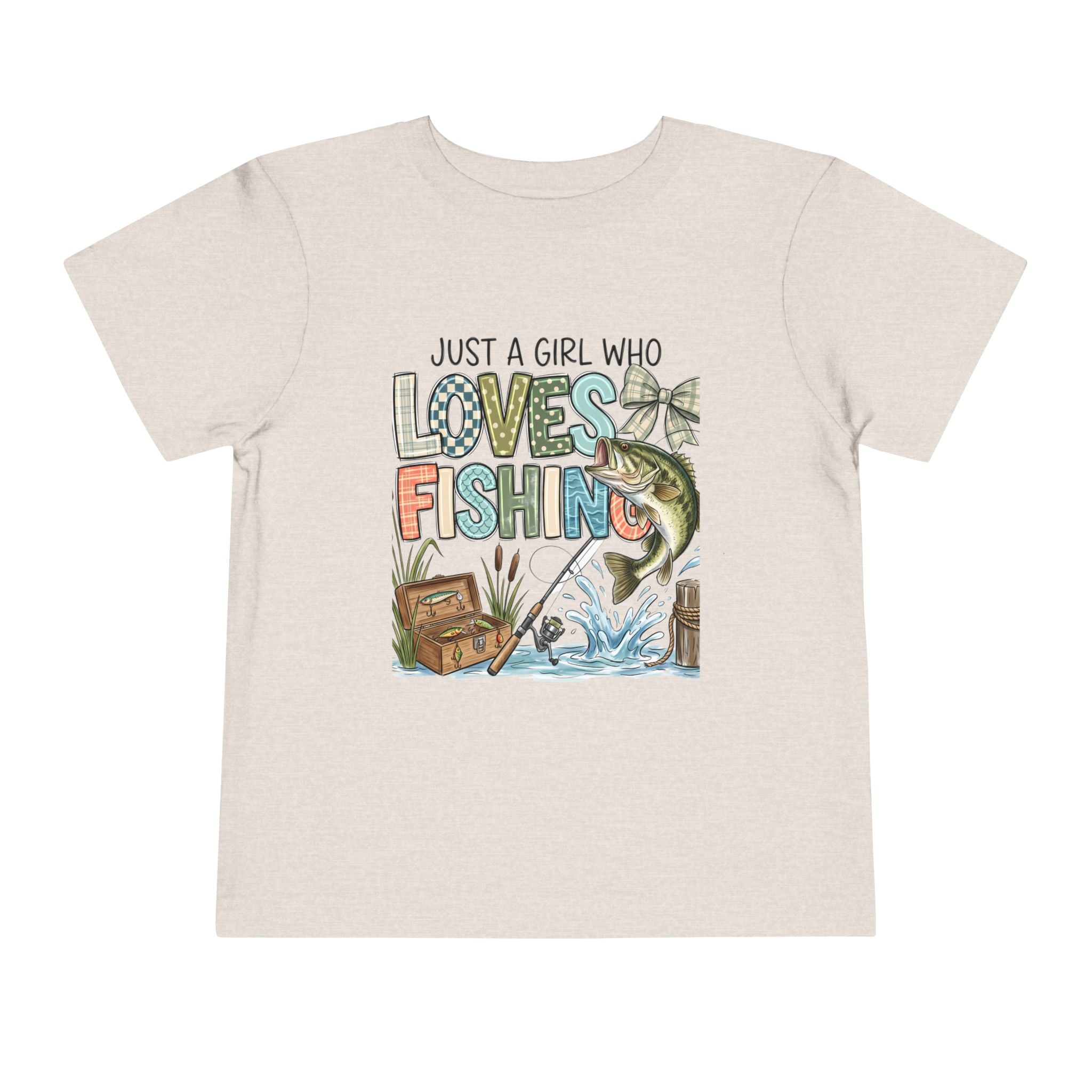 Toddler Tee — "Just a Girl Who Loves Fishing" Fishing Shirt for Kids
