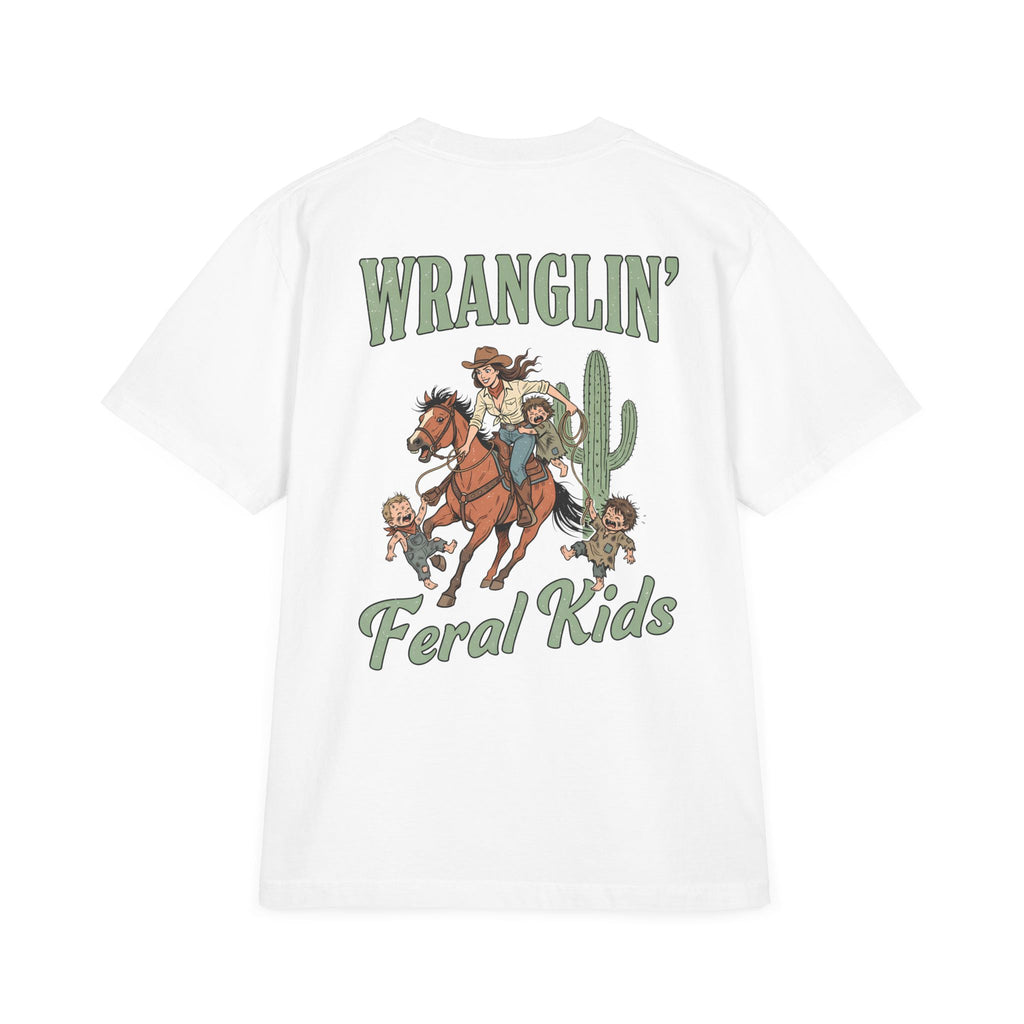 Wranglin' Feral Kids Tee — “Howdy” Western Graphic T-Shirt