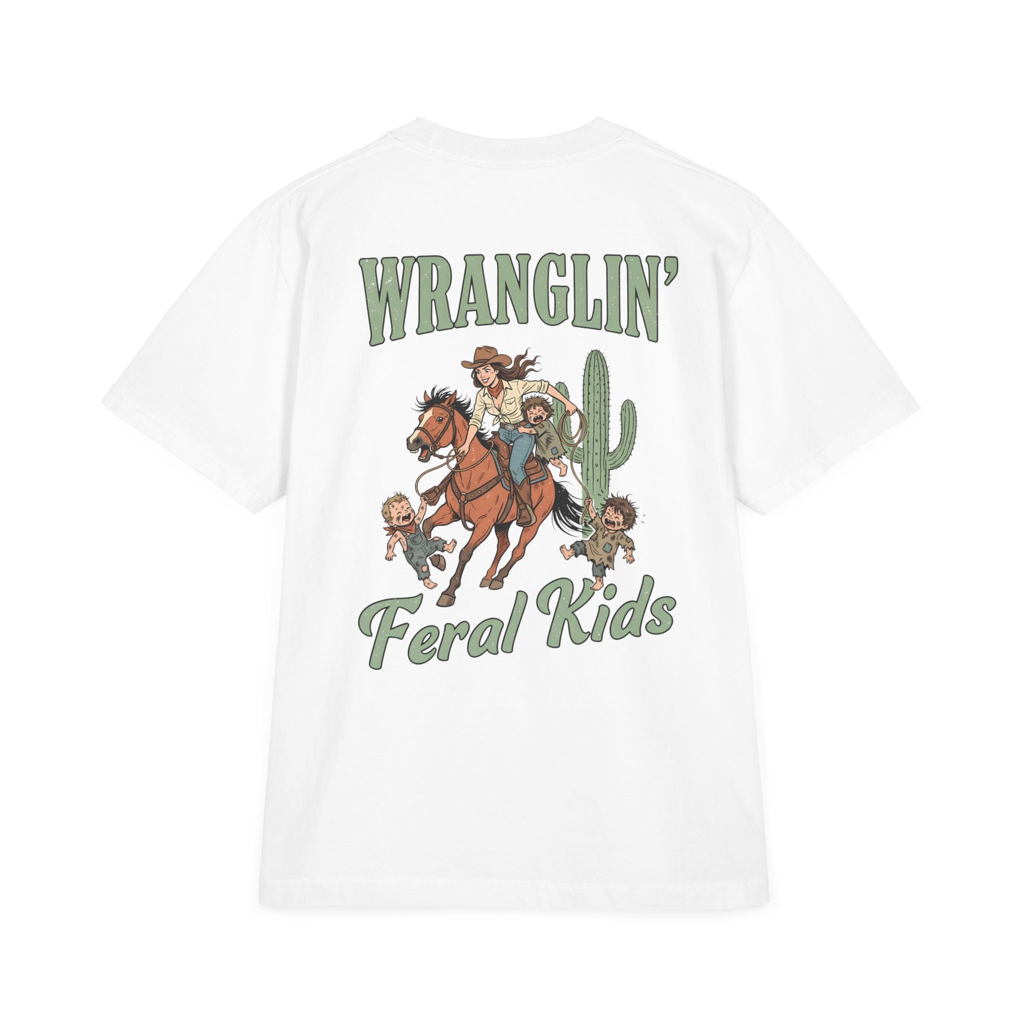 Wranglin' Feral Kids Tee — “Howdy” Western Graphic T-Shirt