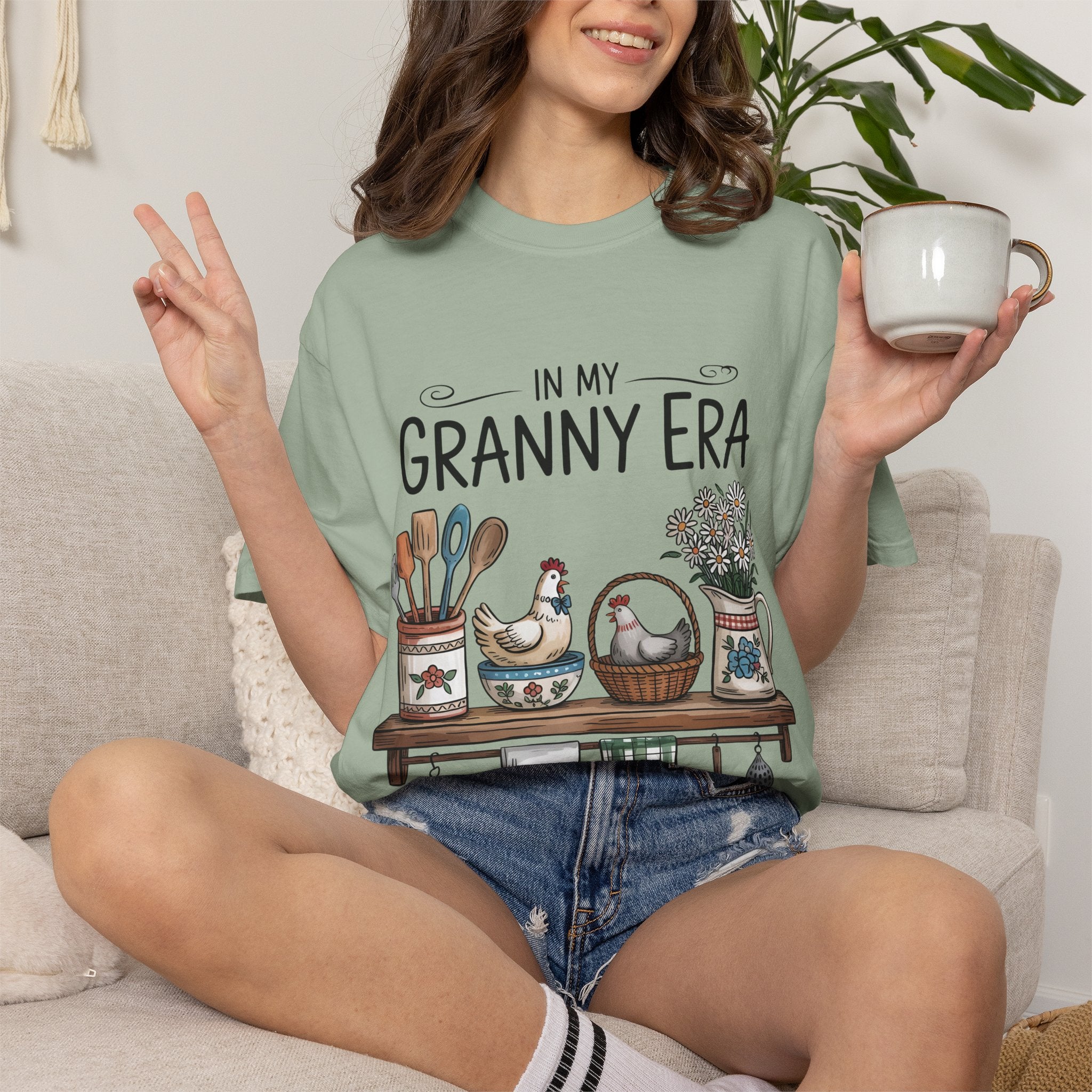 T-Shirt — "In My Granny Era" Vintage Kitchen Graphic Tee