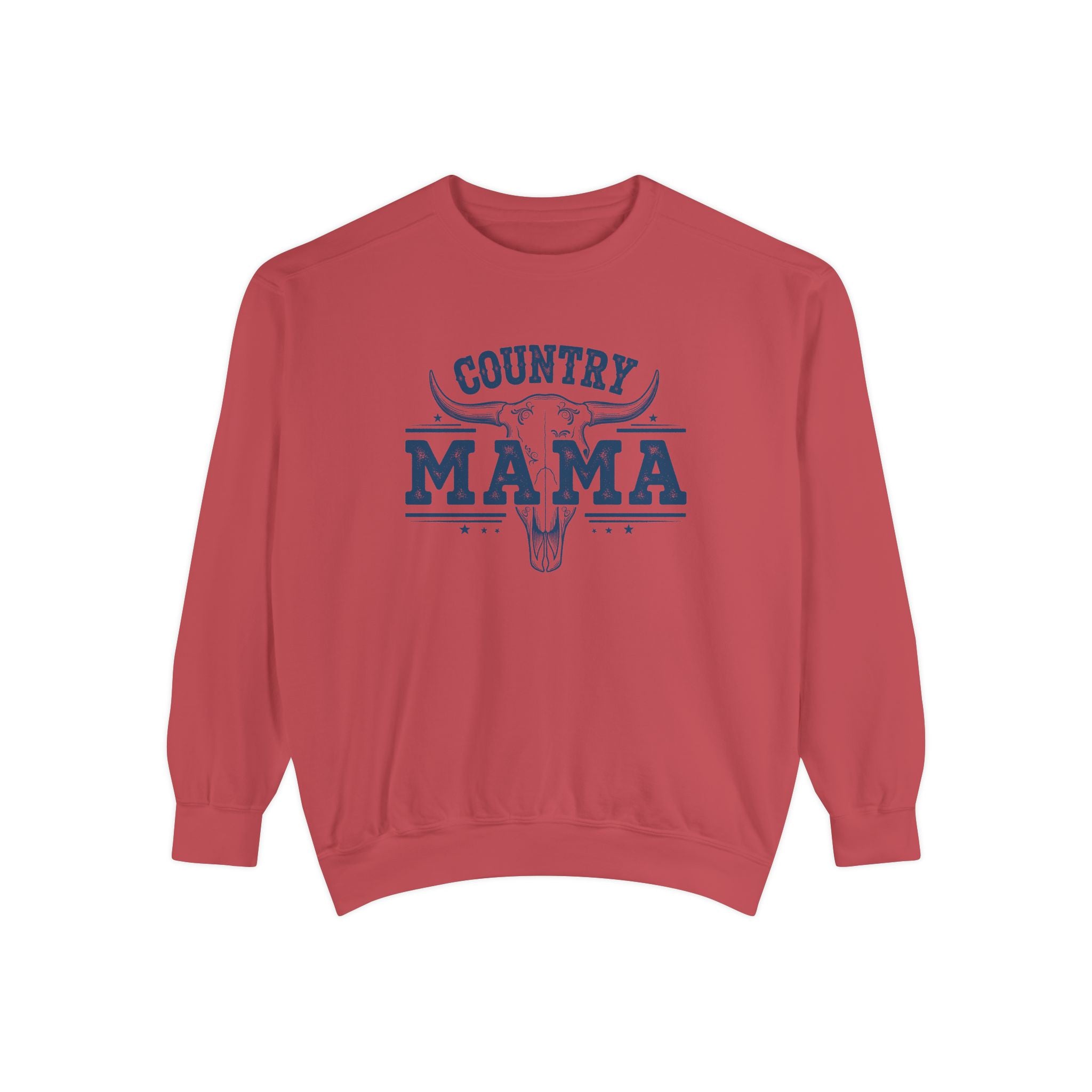 Country Mama Sweatshirt — Rustic Longhorn Graphic Crewneck