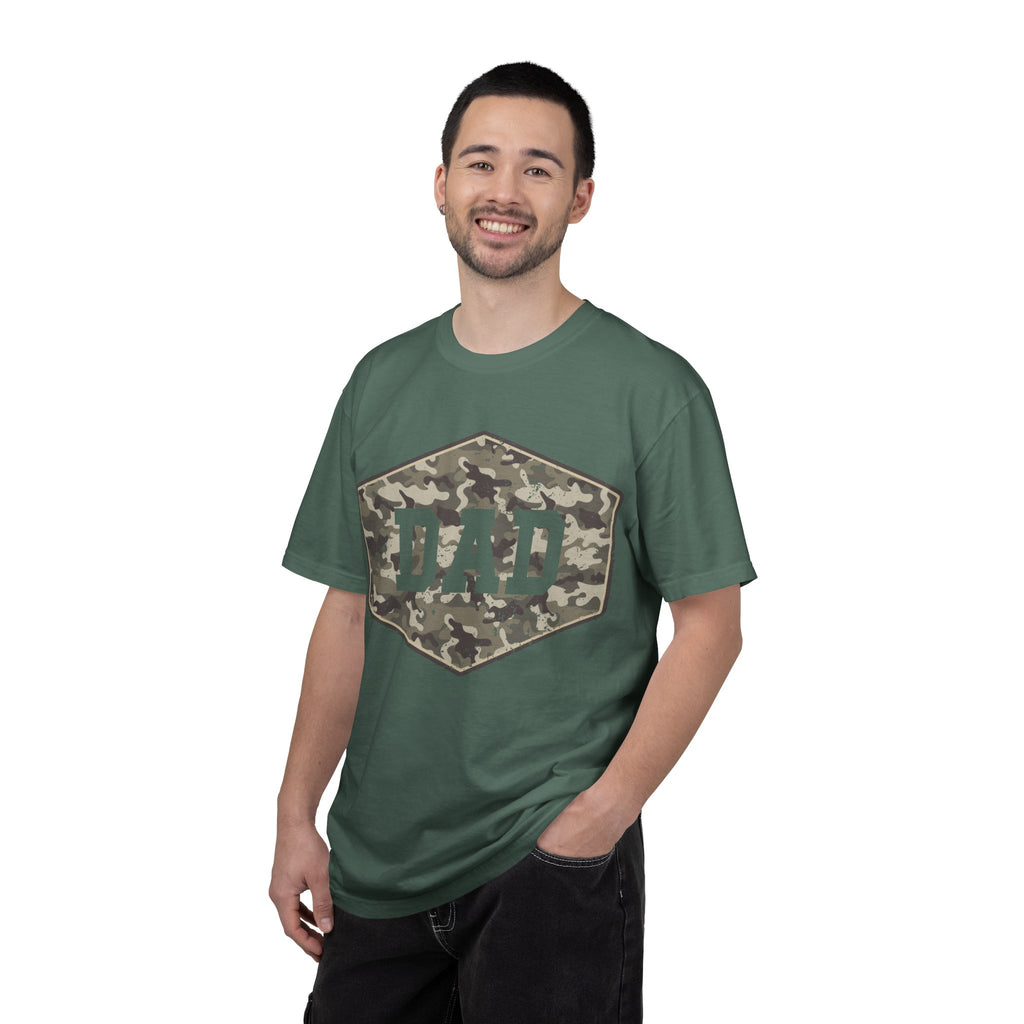 Dad Camo Patch T-Shirt — Military Camouflage Father’s Day Tee