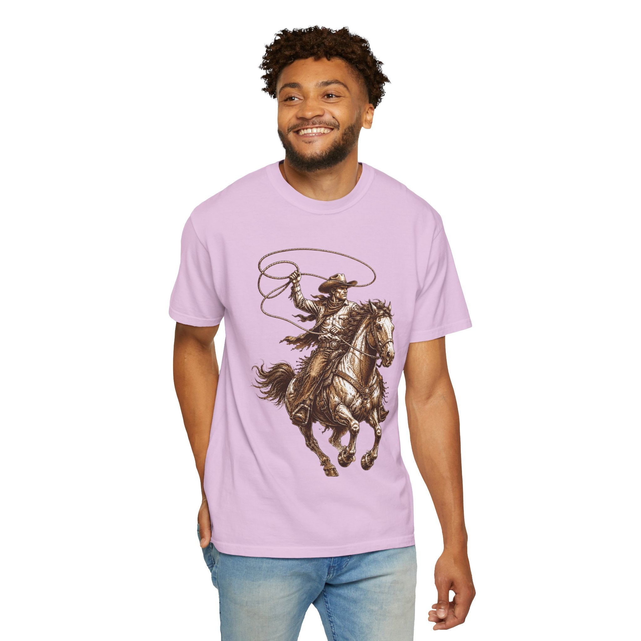 Cowboy Horse T-Shirt — Rodeo Western Lasso Graphic Tee