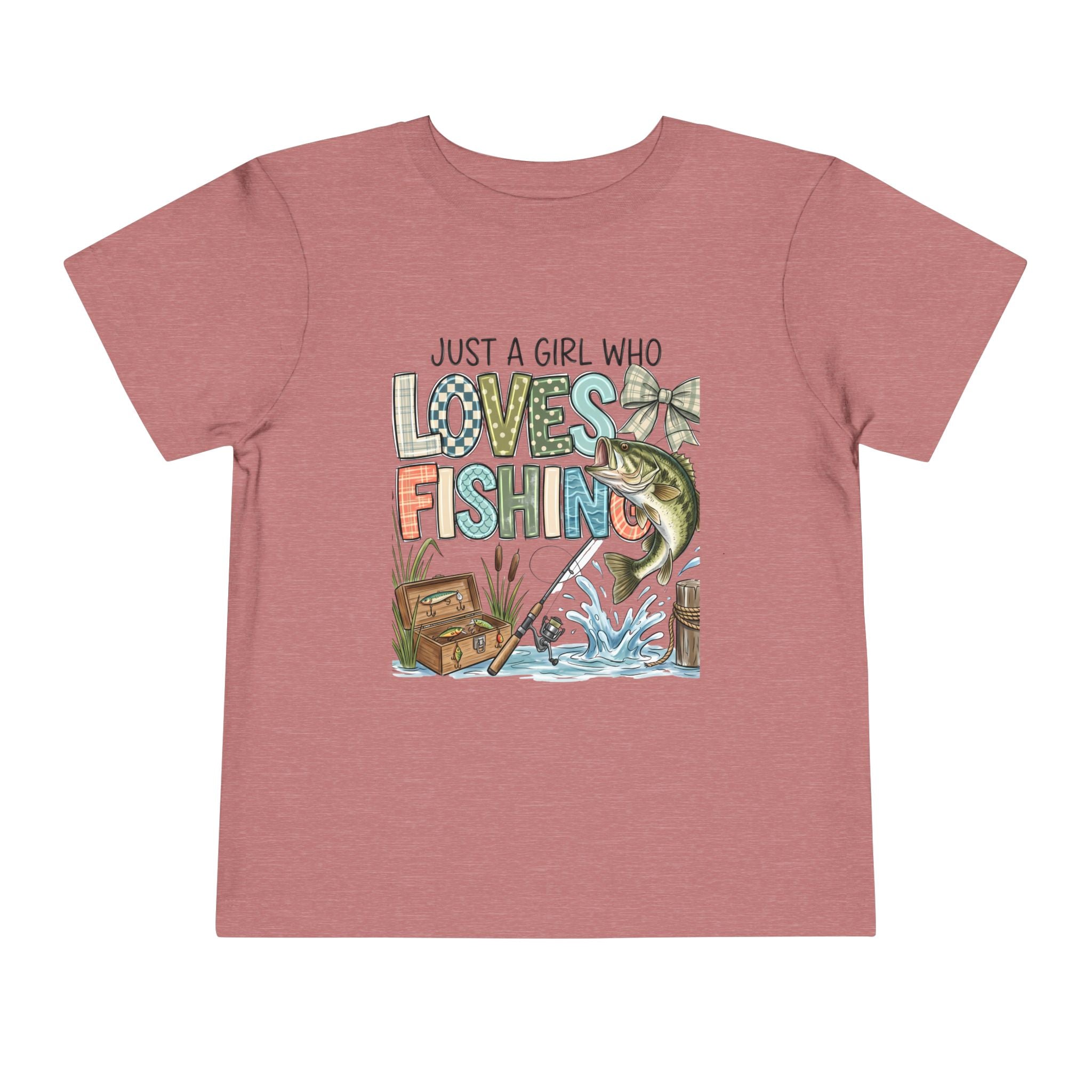 Toddler Tee — "Just a Girl Who Loves Fishing" Fishing Shirt for Kids