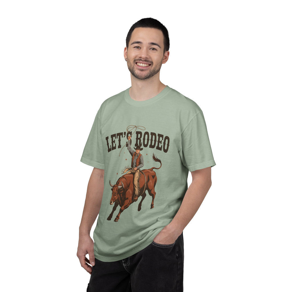 Let's Rodeo T-Shirt — Western Bull Riding Graphic Tee