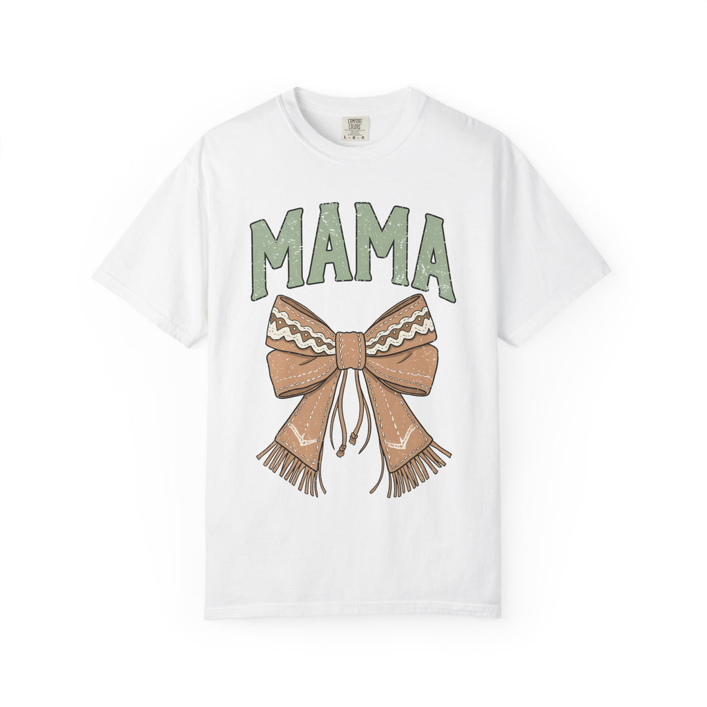 Mama Bow T-Shirt — Cozy Rustic Graphic Tee