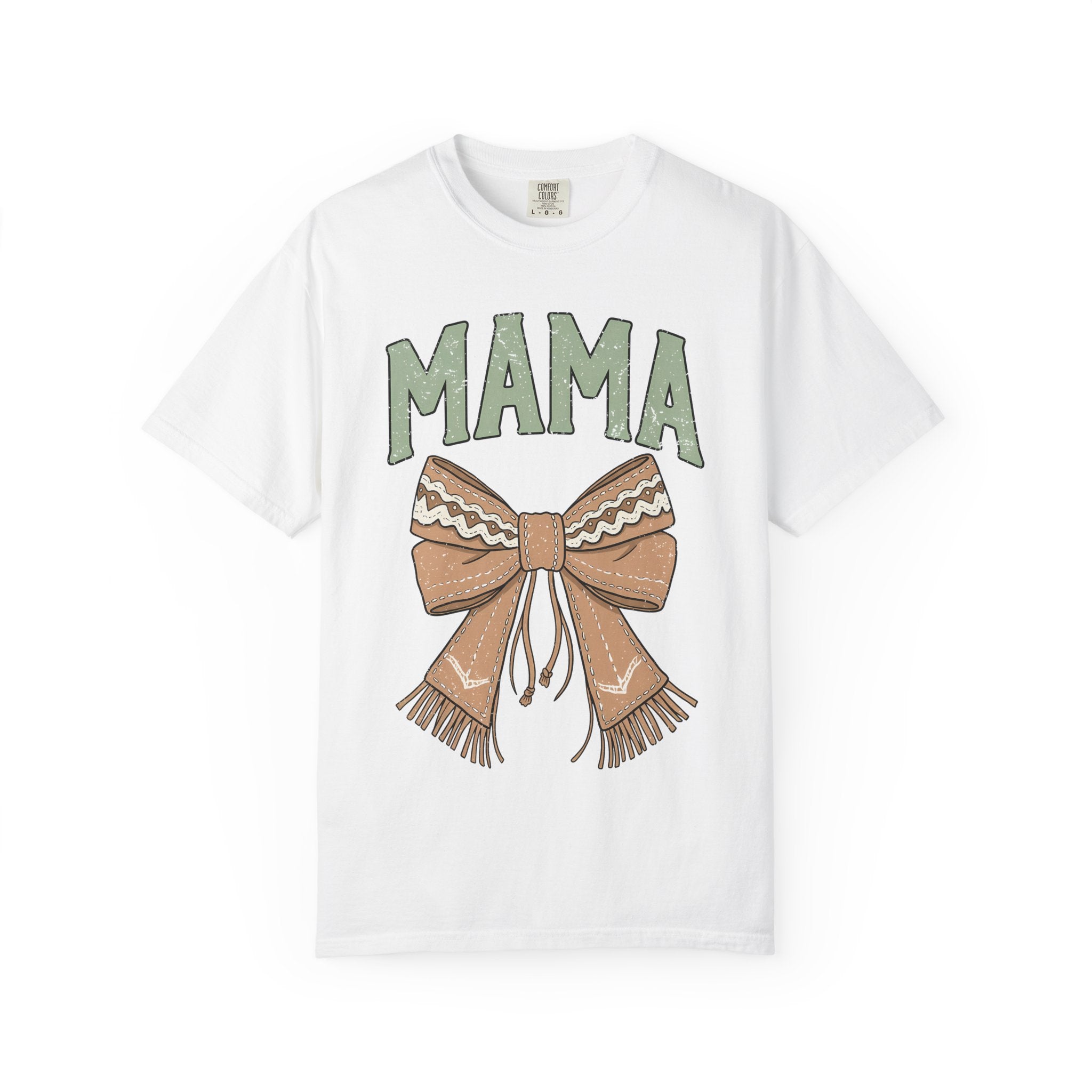 Mama Bow T-Shirt — Cozy Rustic Graphic Tee