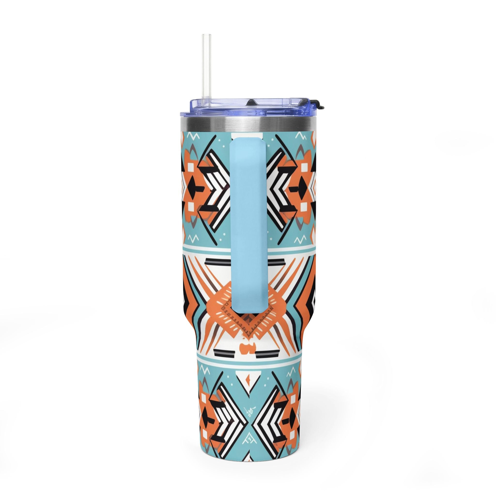 40oz Aztec Pattern Vacuum Tumbler – Insulated Travel Mug