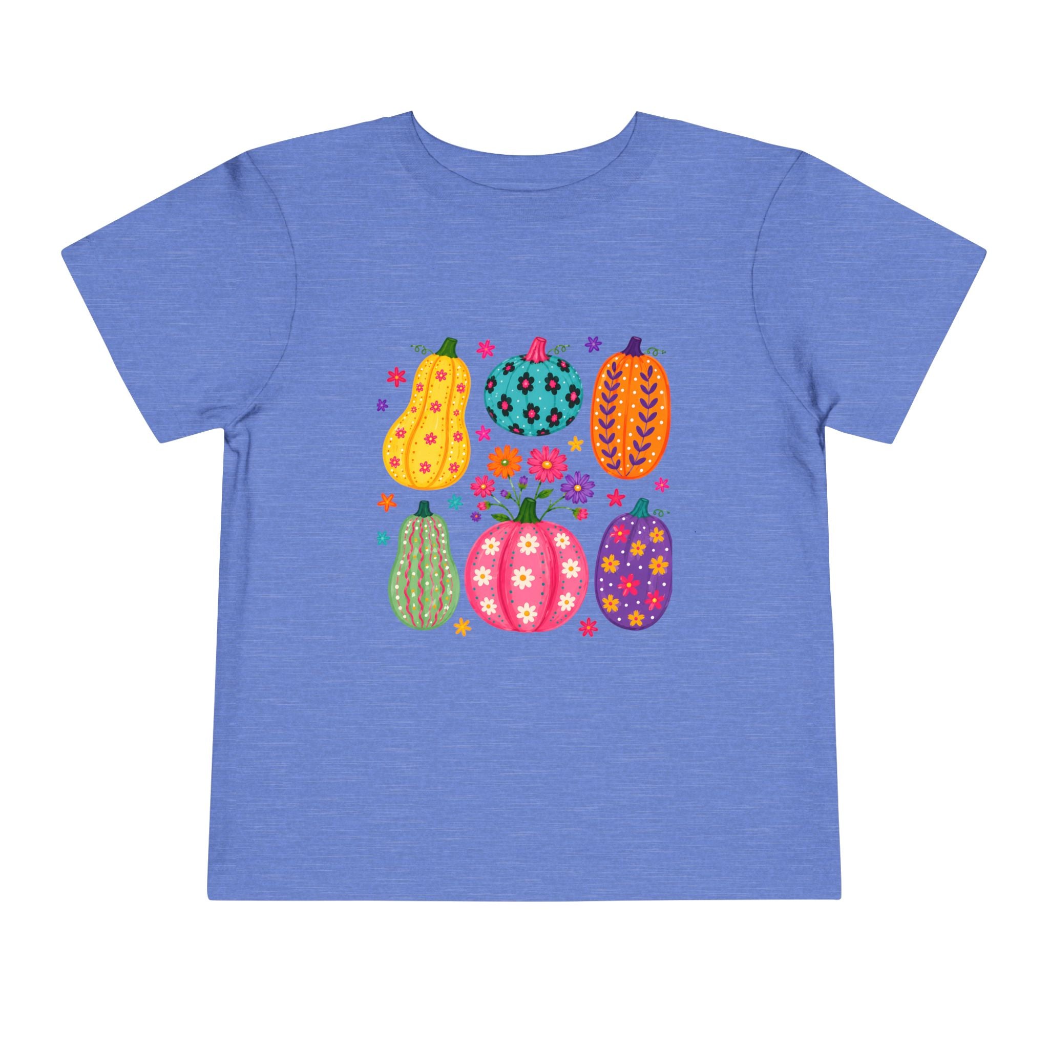 Colorful Pumpkins Toddler Tee — Cute Fall & Halloween Kids Shirt