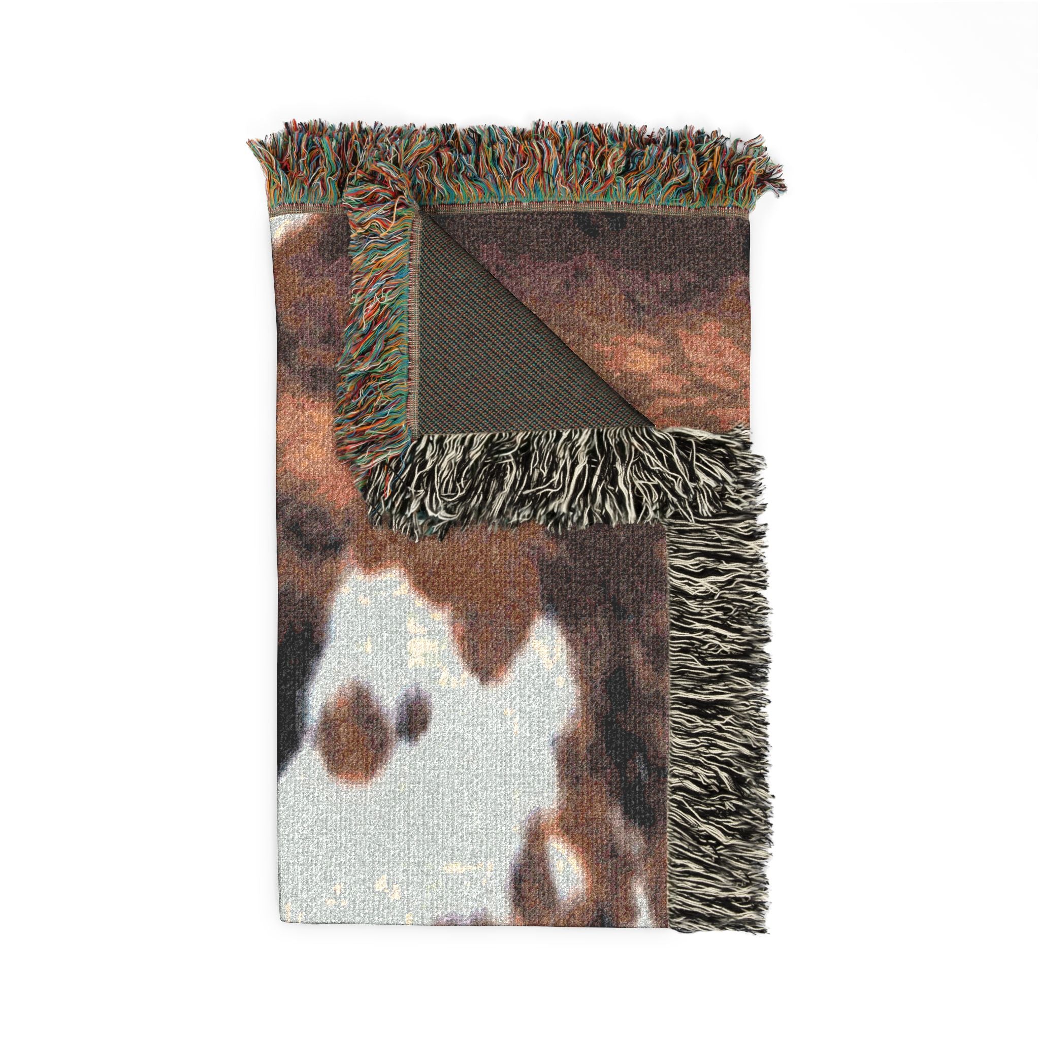 Copy of Cow Hide Pattern Woven Blanket