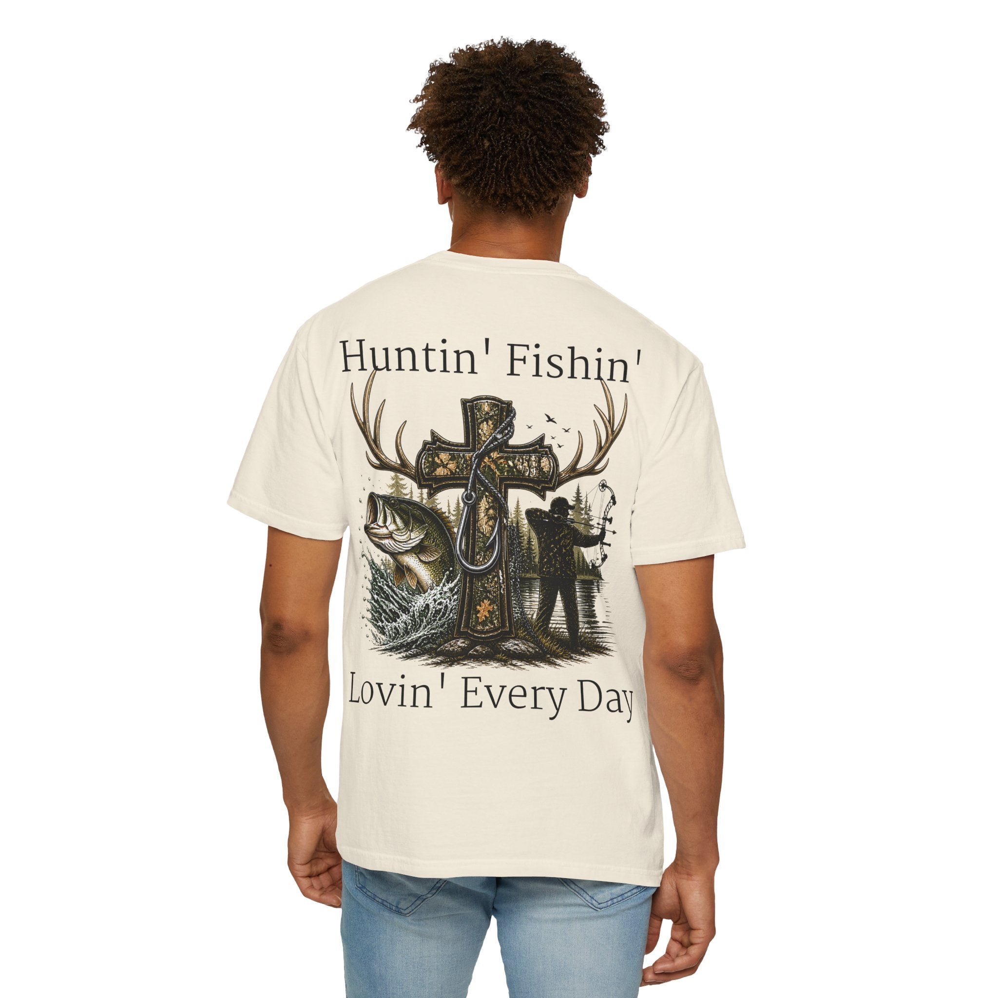 Camo Cross with Fish and Bow