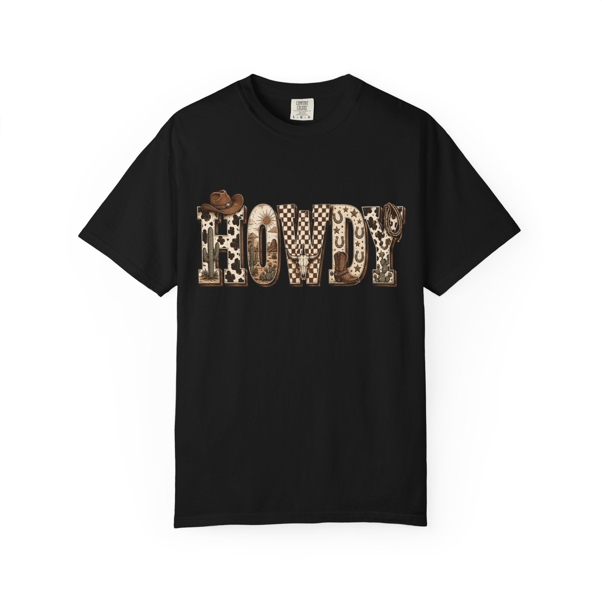 Howdy Leopard Print T-Shirt — Western Cowgirl Graphic Tee