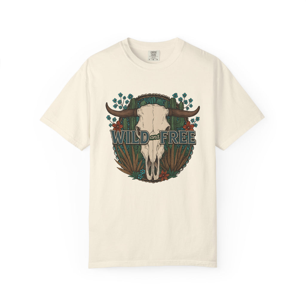 Wild & Free Cow Skull T-Shirt