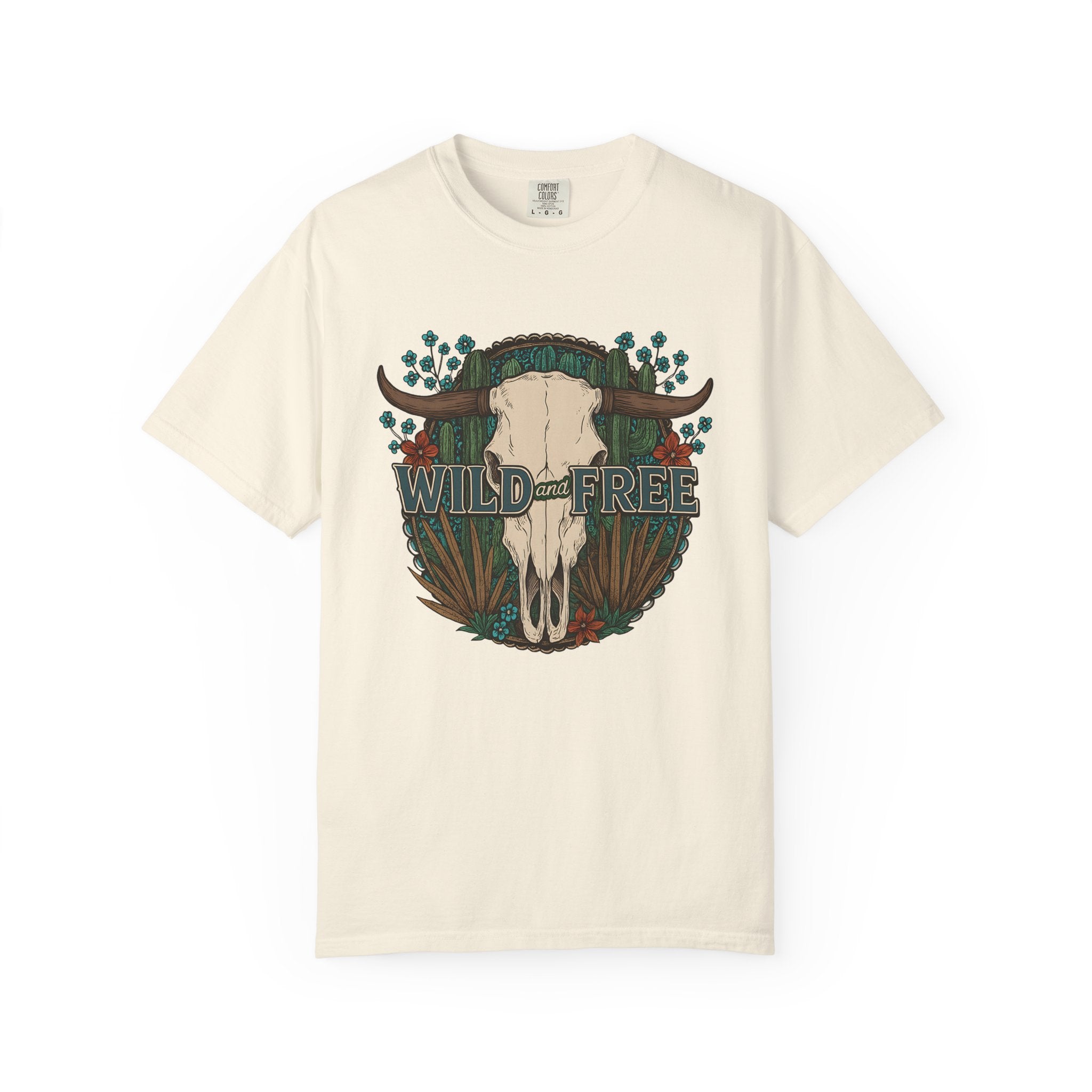 Wild & Free Cow Skull T-Shirt