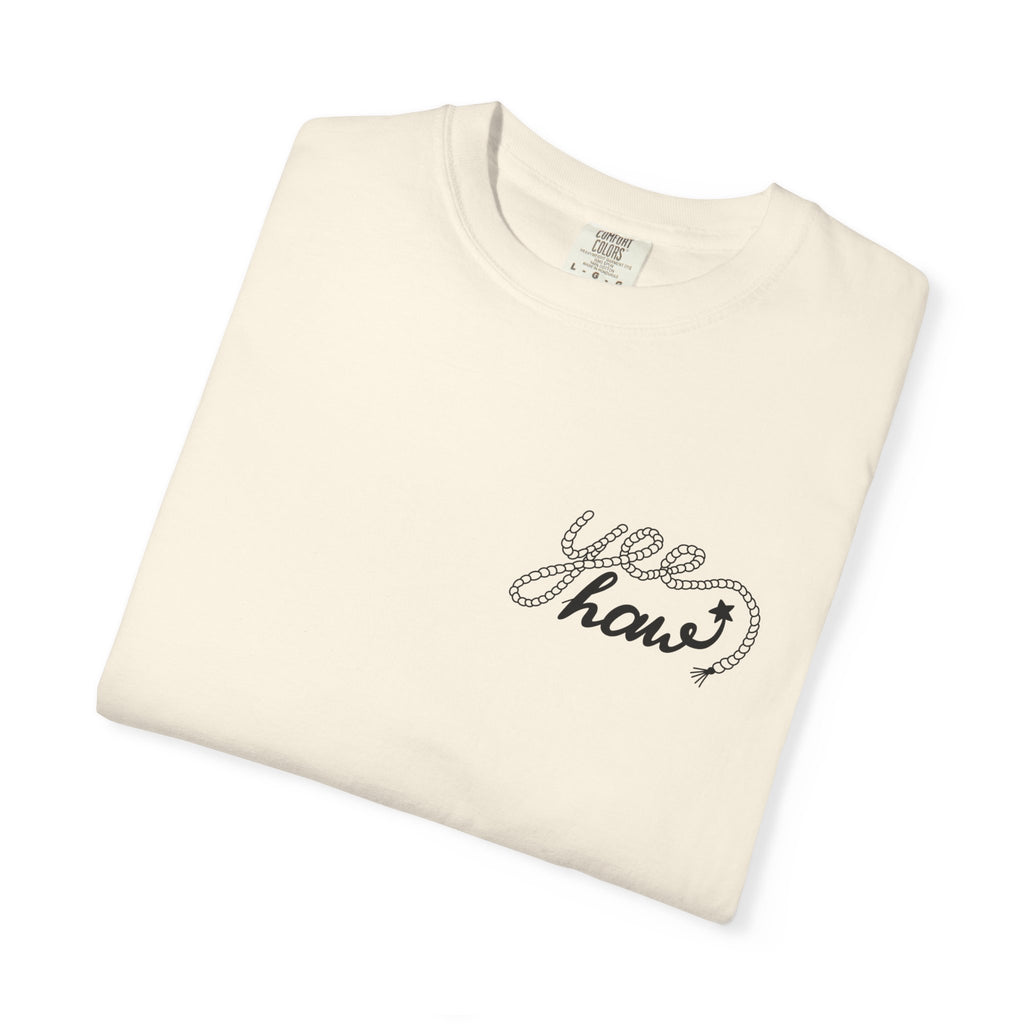 Cowboy Hat & Boots T-Shirt — 'Yee Haw' Graphic Western Tee