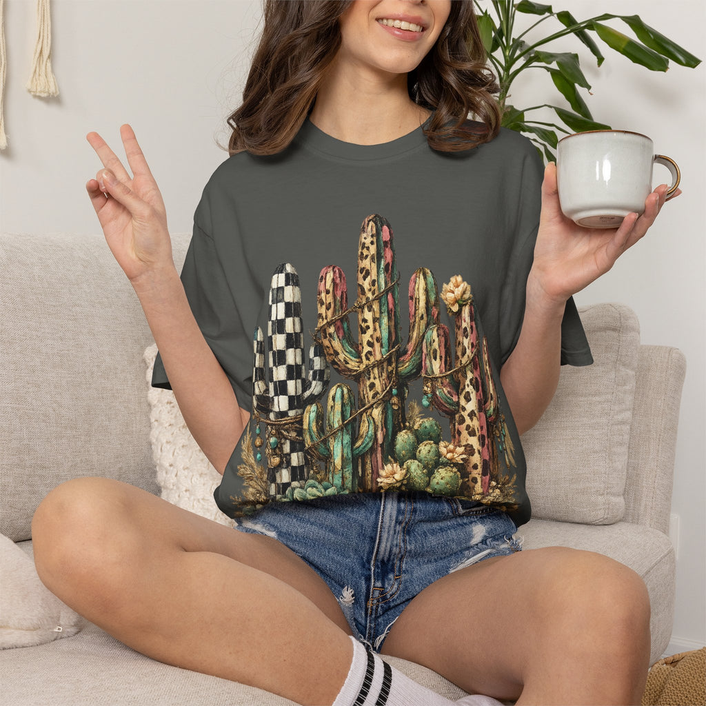Cactus Garden T‑Shirt — Desert Succulent Graphic Tee