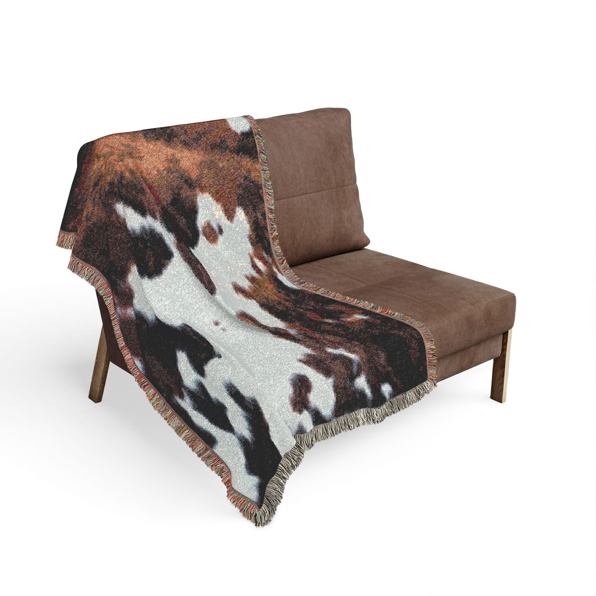 Copy of Cow Hide Pattern Woven Blanket