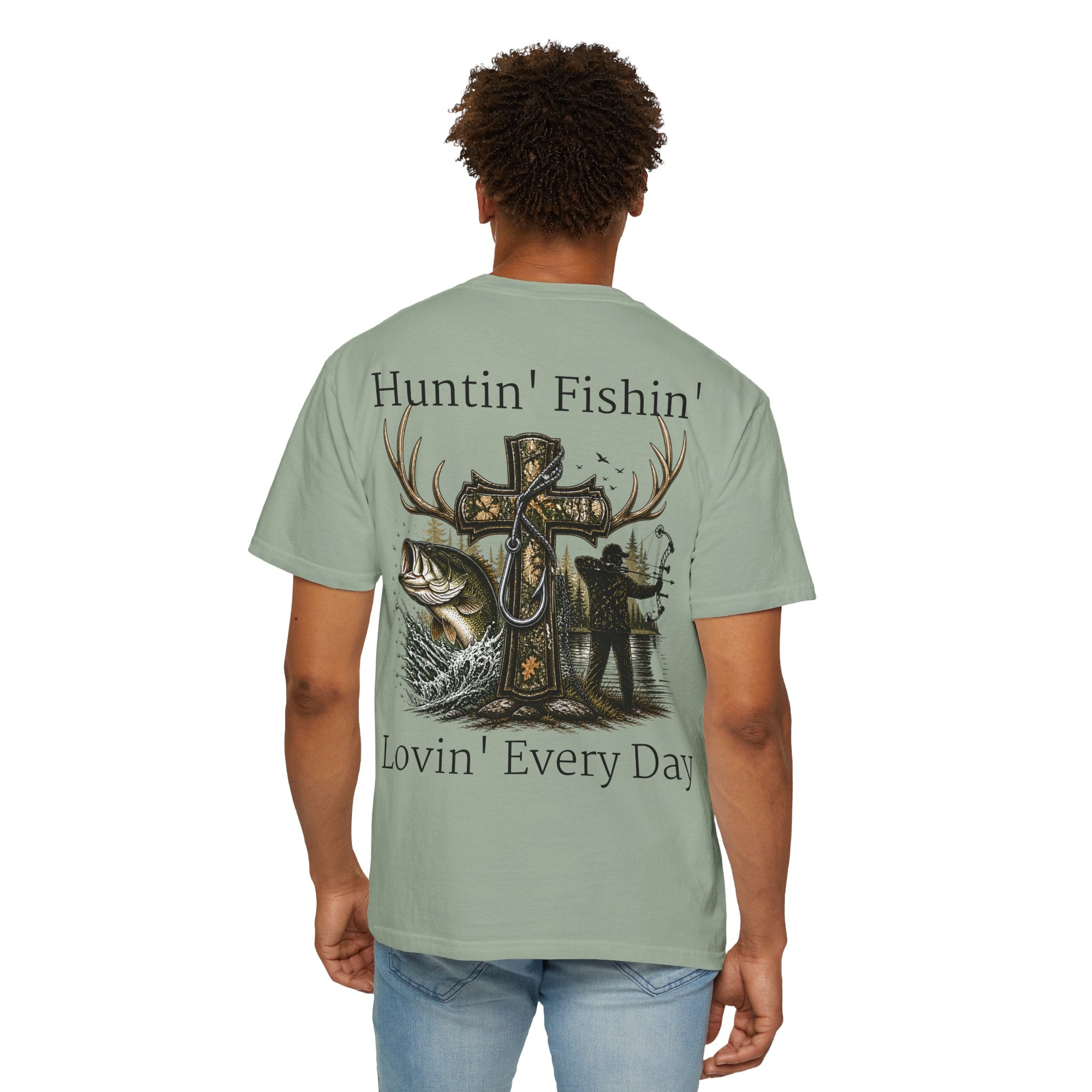 Camo Cross with Fish and Bow