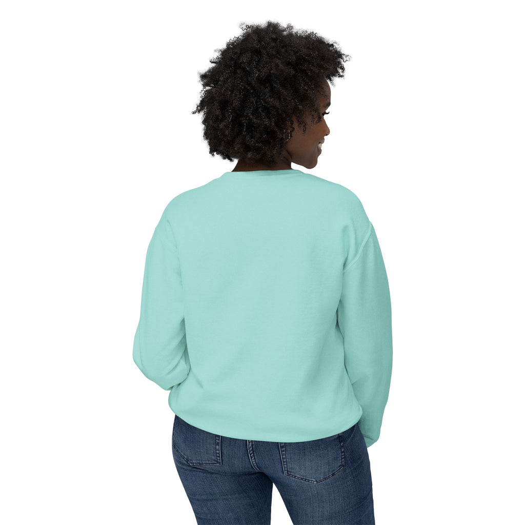 Jesus Floral Crewneck Sweatshirt — Turquoise Boho Faith Pullover