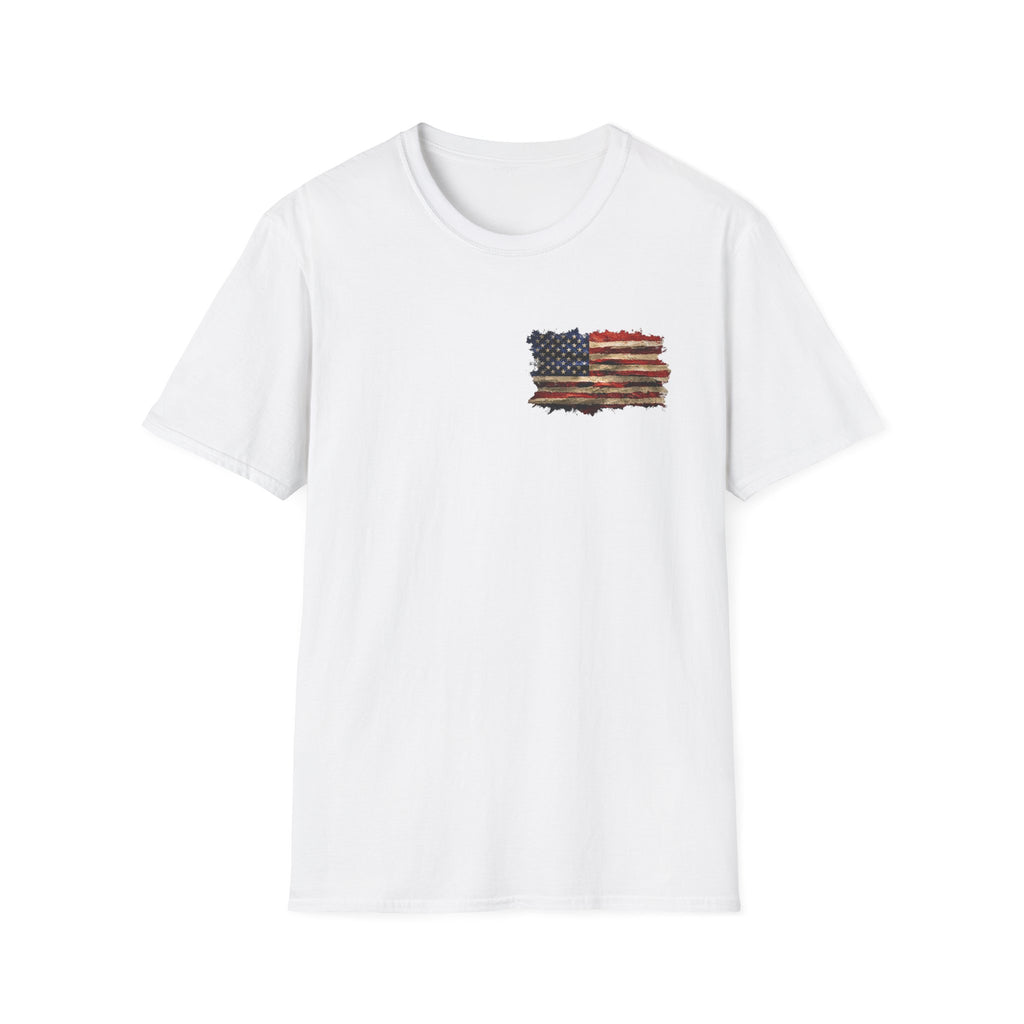 Distressed American Flag T-Shirt — Vintage USA Patriotic Tee