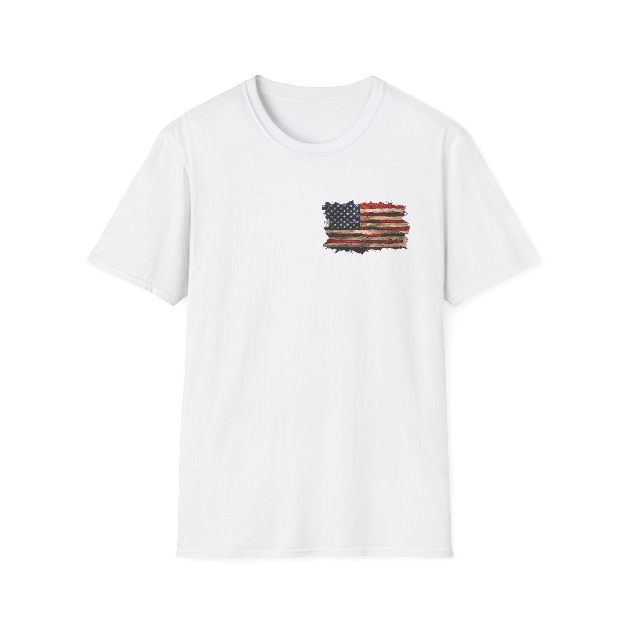 Distressed American Flag T-Shirt — Vintage USA Patriotic Tee