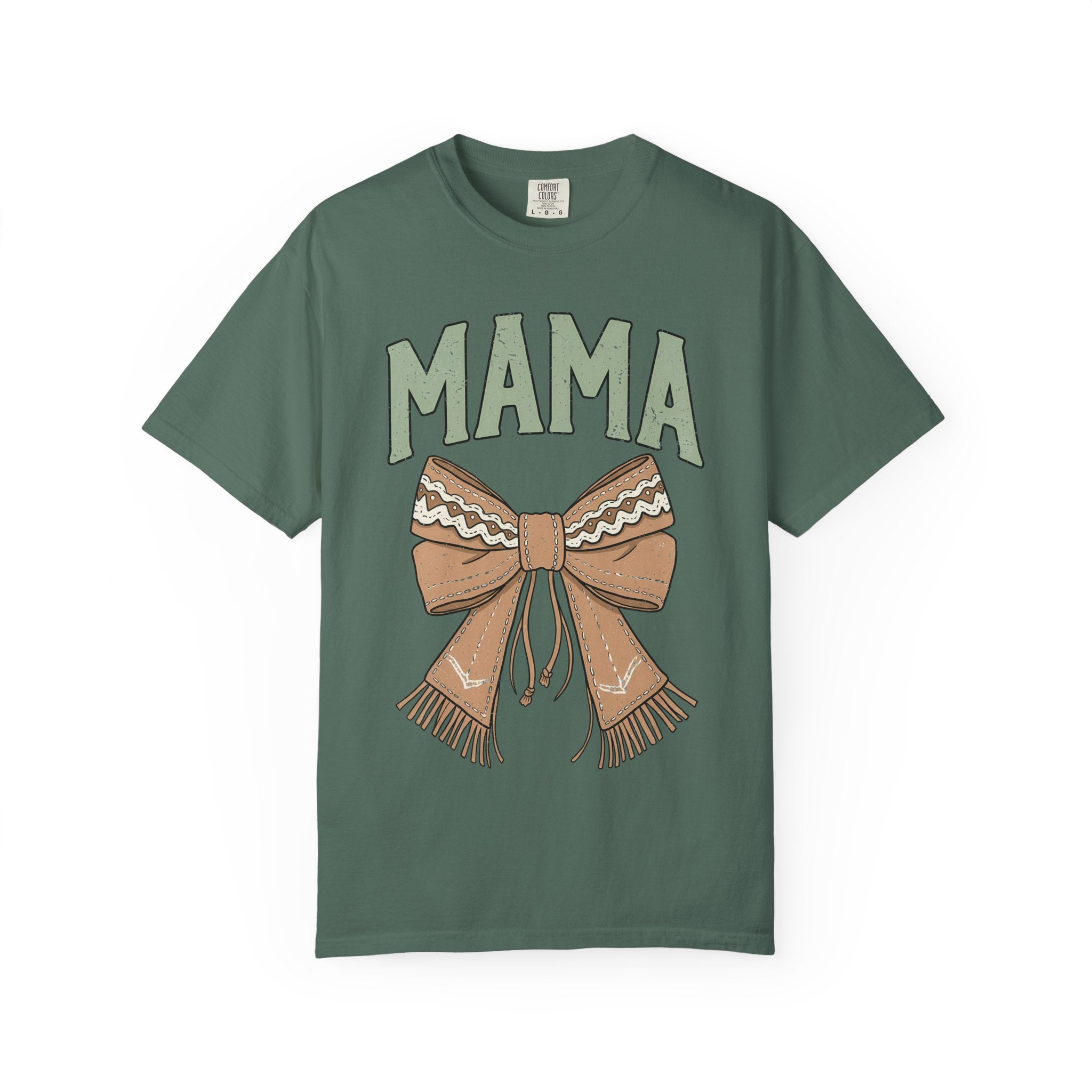 Mama Bow T-Shirt — Cozy Rustic Graphic Tee