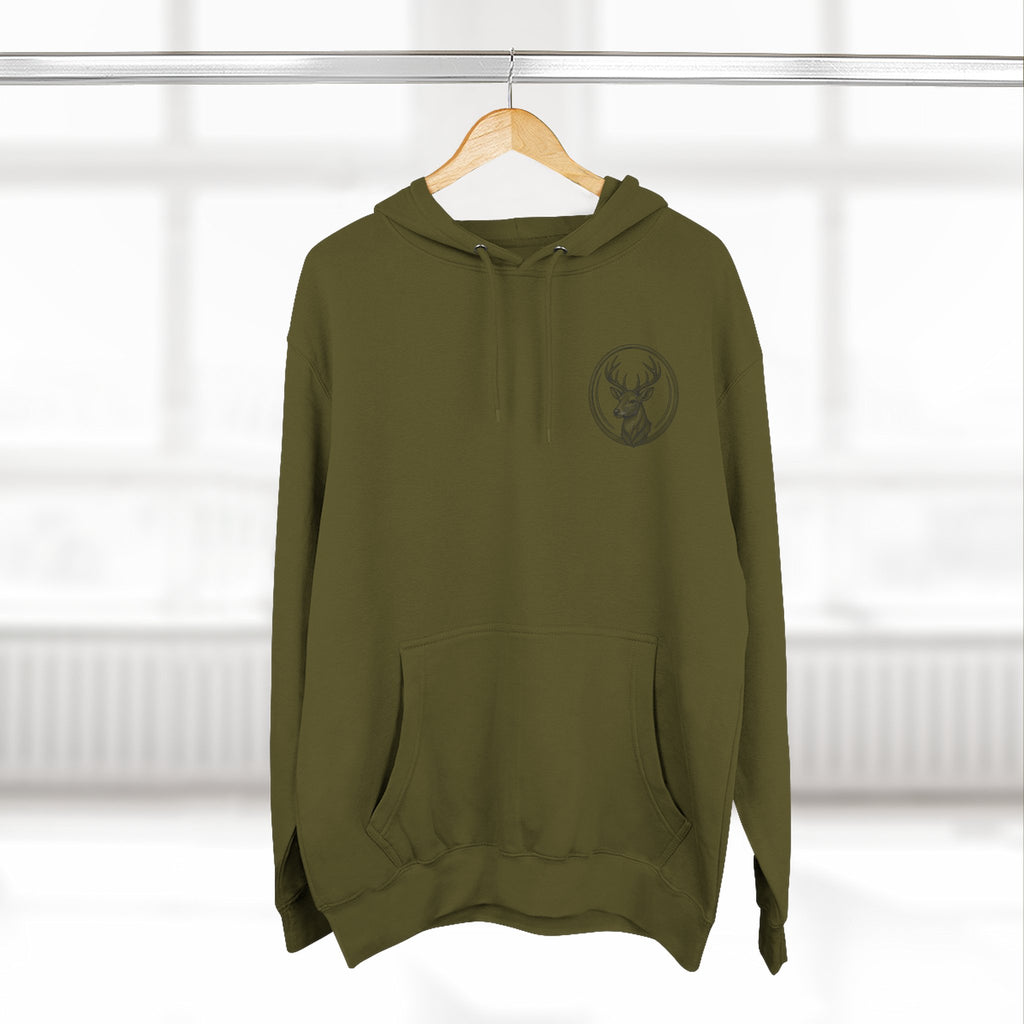 Southern Dad Hoodie - Hunting Dog & American Flag Graphic Pullover