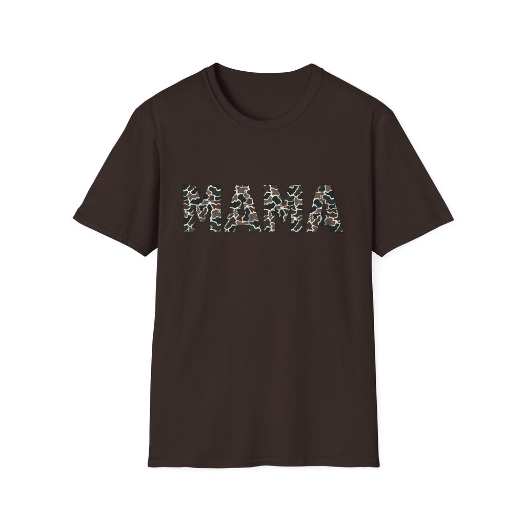 Mama Camo Print T-Shirt — Graphic Mom Tee for Mother's Day & Everyday