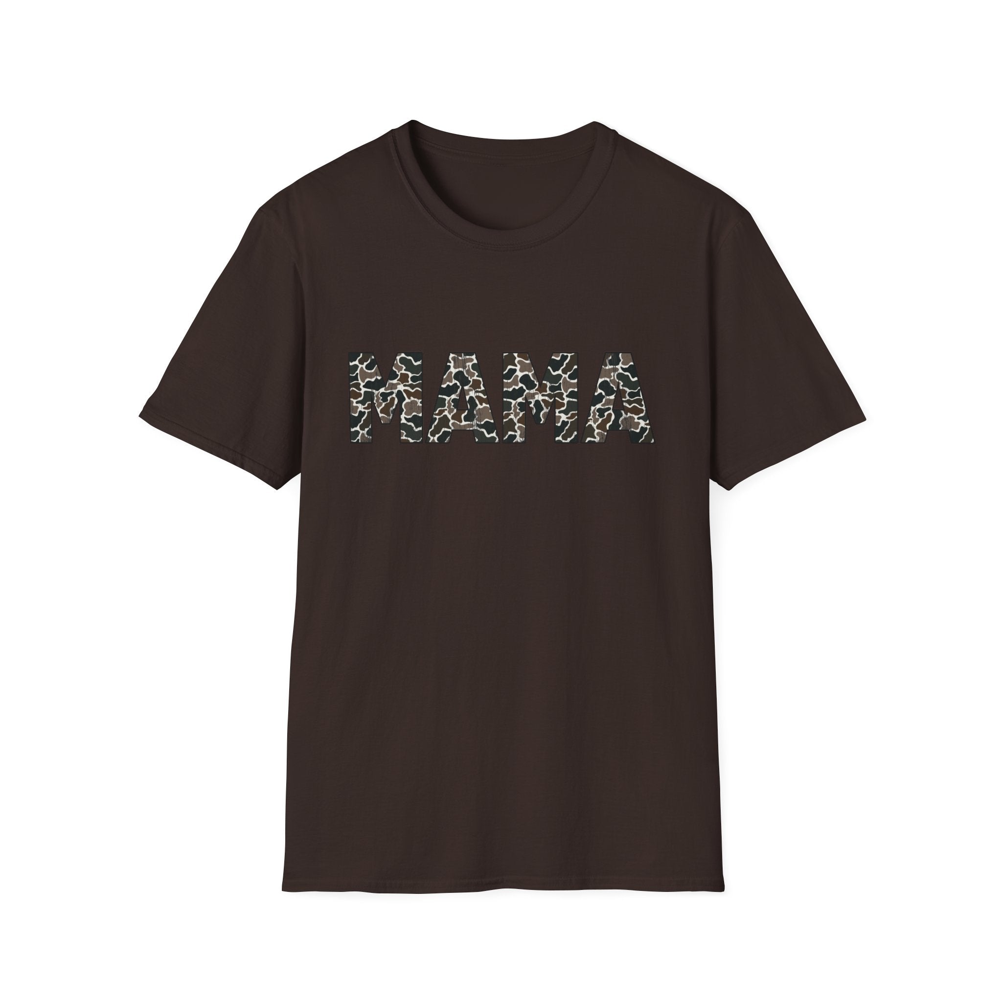 Mama Camo Print T-Shirt — Graphic Mom Tee for Mother's Day & Everyday