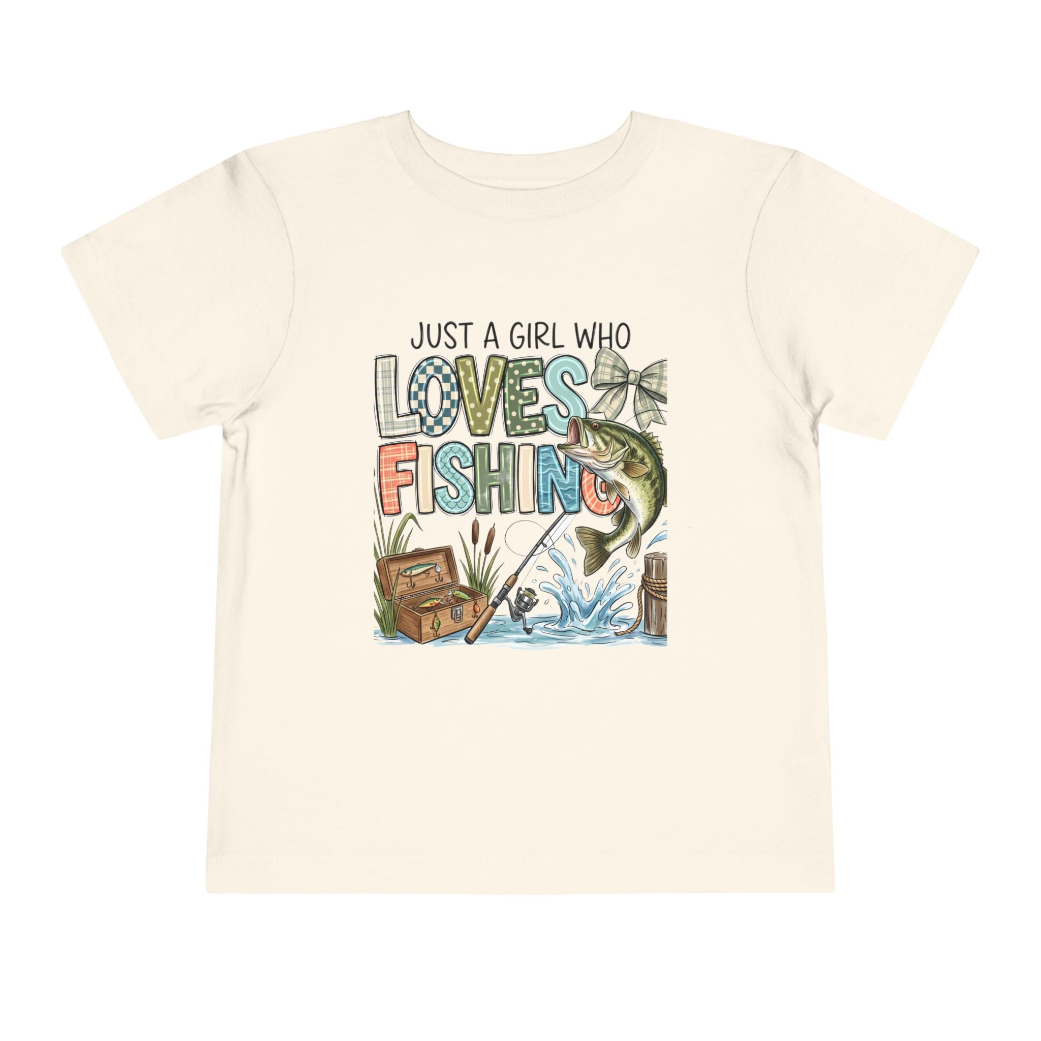 Toddler Tee — "Just a Girl Who Loves Fishing" Fishing Shirt for Kids