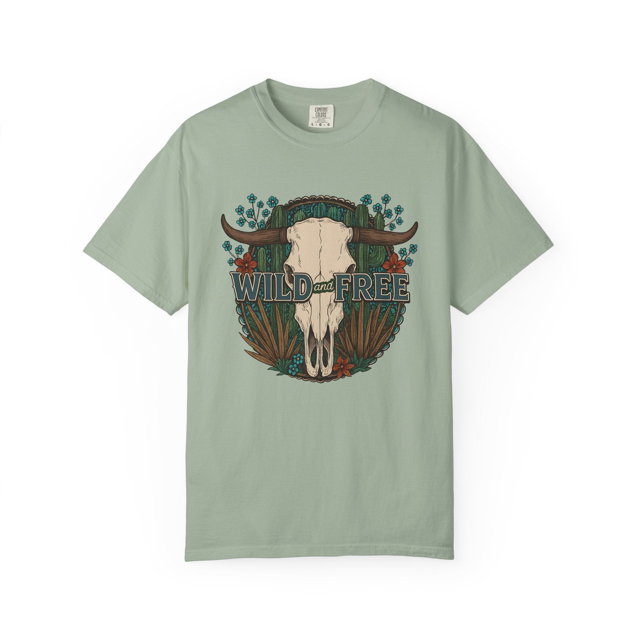 Wild & Free Cow Skull T-Shirt