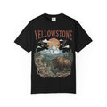 Yellowstone Wildlife Graphic T-Shirt — Vintage Bison, Wolves & Mountain Nature Tee