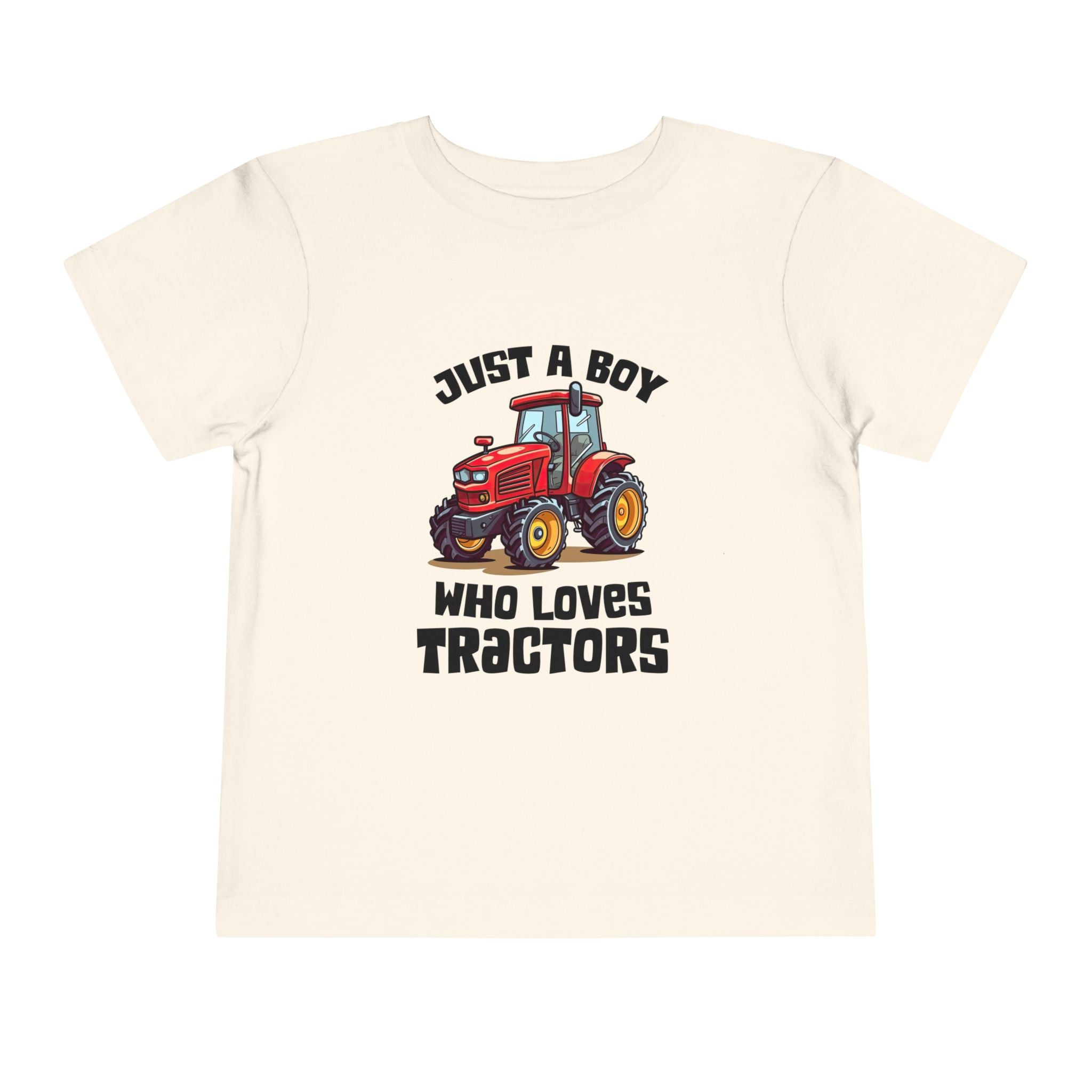 Toddler Tractor Tee — "Just a Boy Who Loves Tractors" Cute Farm Kids Shirt
