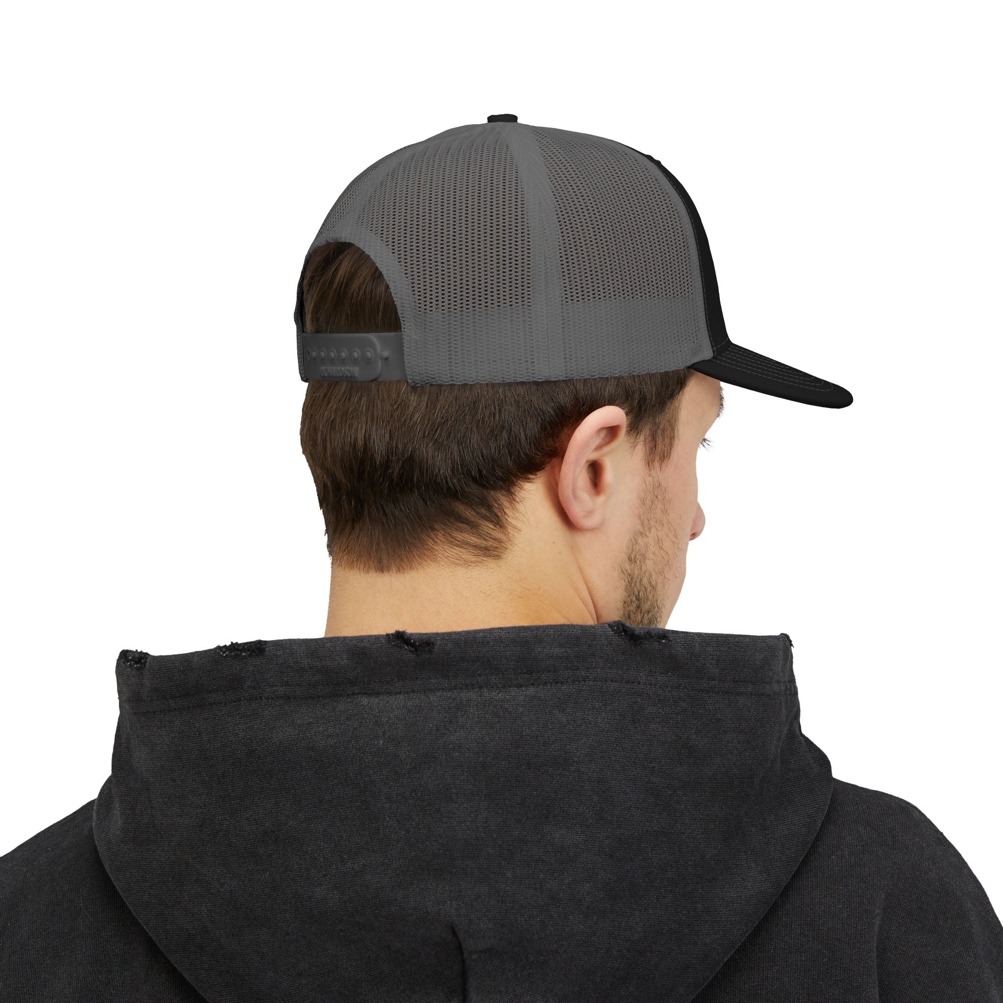 Dad Camo Patch Snapback Trucker Cap — Military Style Father's Hat