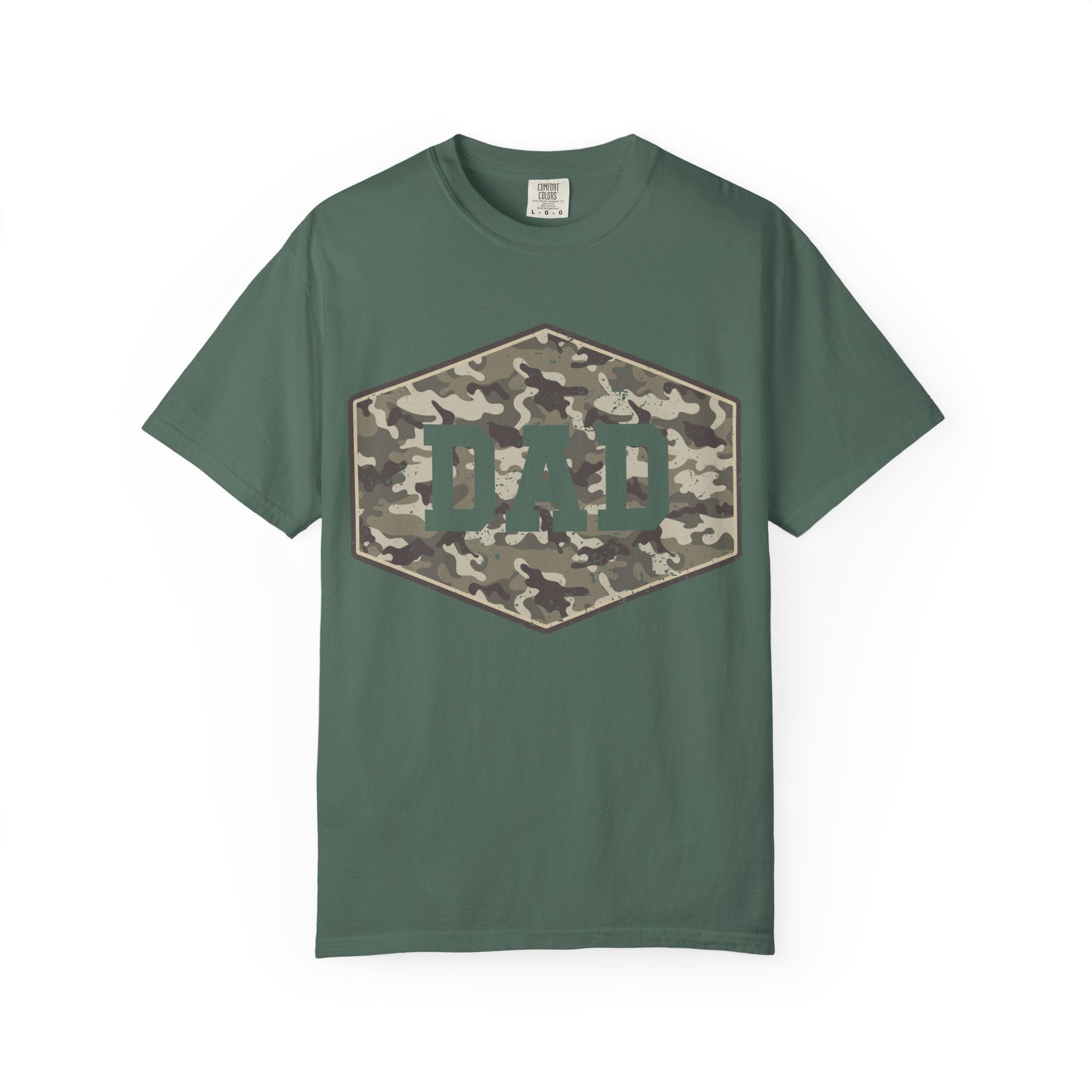 Dad Camo Patch T-Shirt — Military Camouflage Father’s Day Tee