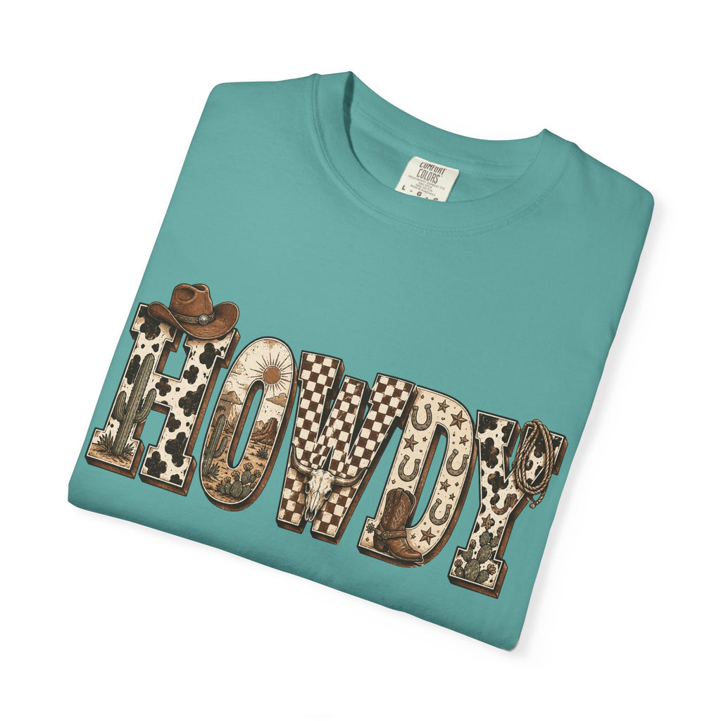 Howdy Leopard Print T-Shirt — Western Cowgirl Graphic Tee
