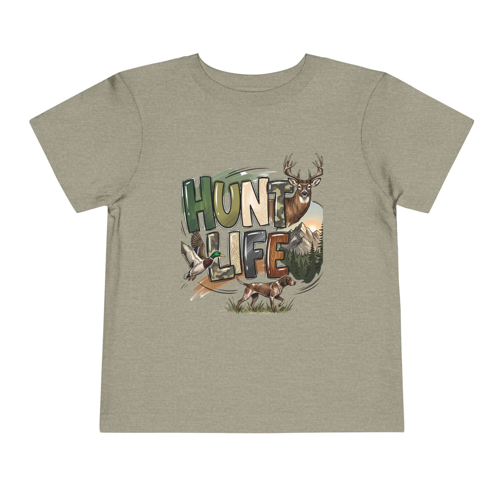 Toddler Tee — "Hunt Life" Woodland Deer & Fox Kids Shirt