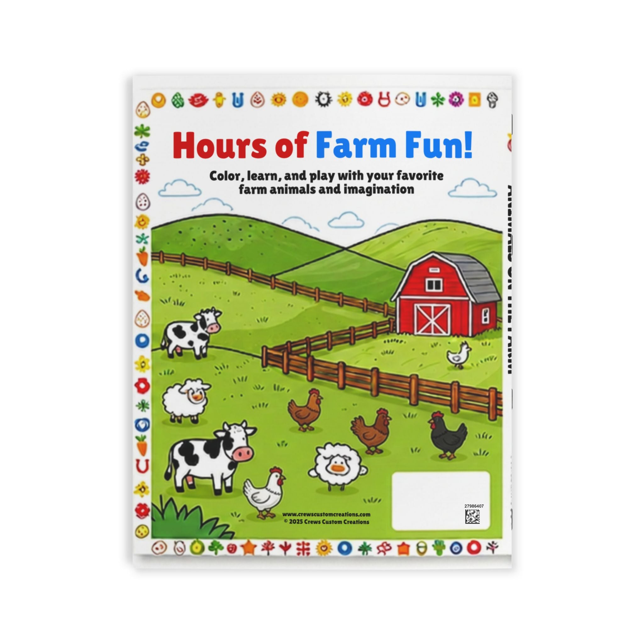 Farm Animals Coloring Book for Kids — 'Animals on the Farm' Activity Book