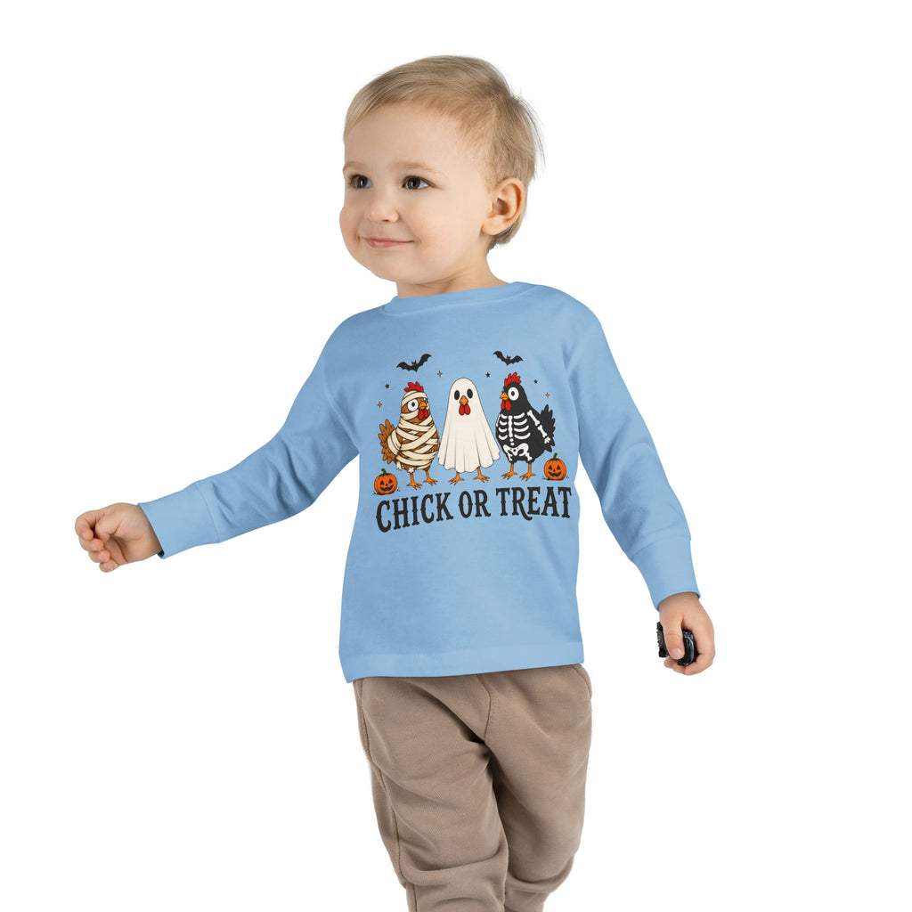 Halloween "Chick or Treat" Toddler Long Sleeve Tee