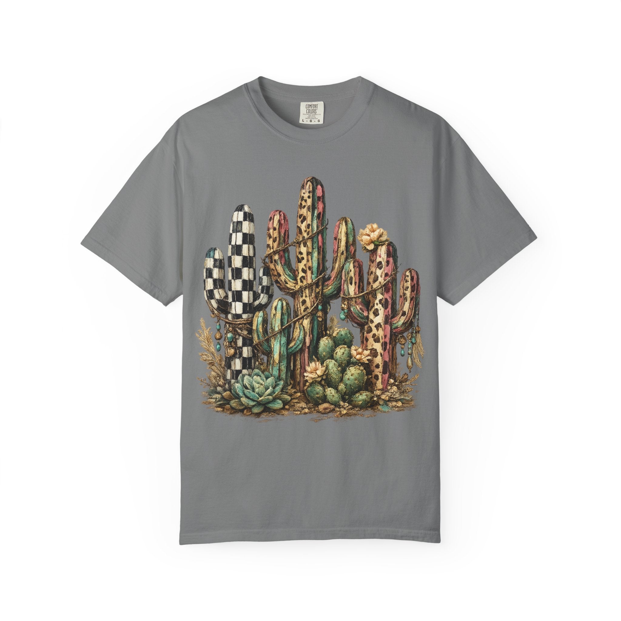 Cactus Garden T‑Shirt — Desert Succulent Graphic Tee