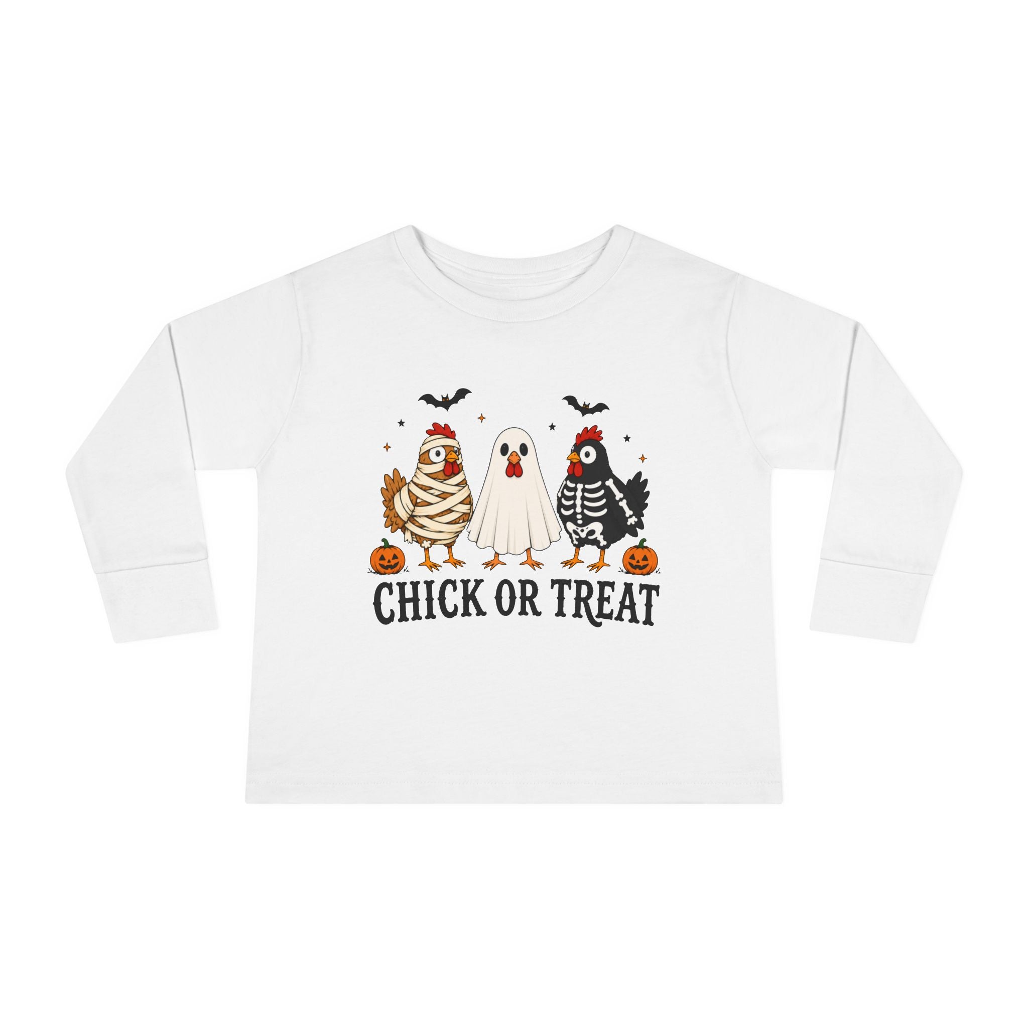 Halloween "Chick or Treat" Toddler Long Sleeve Tee
