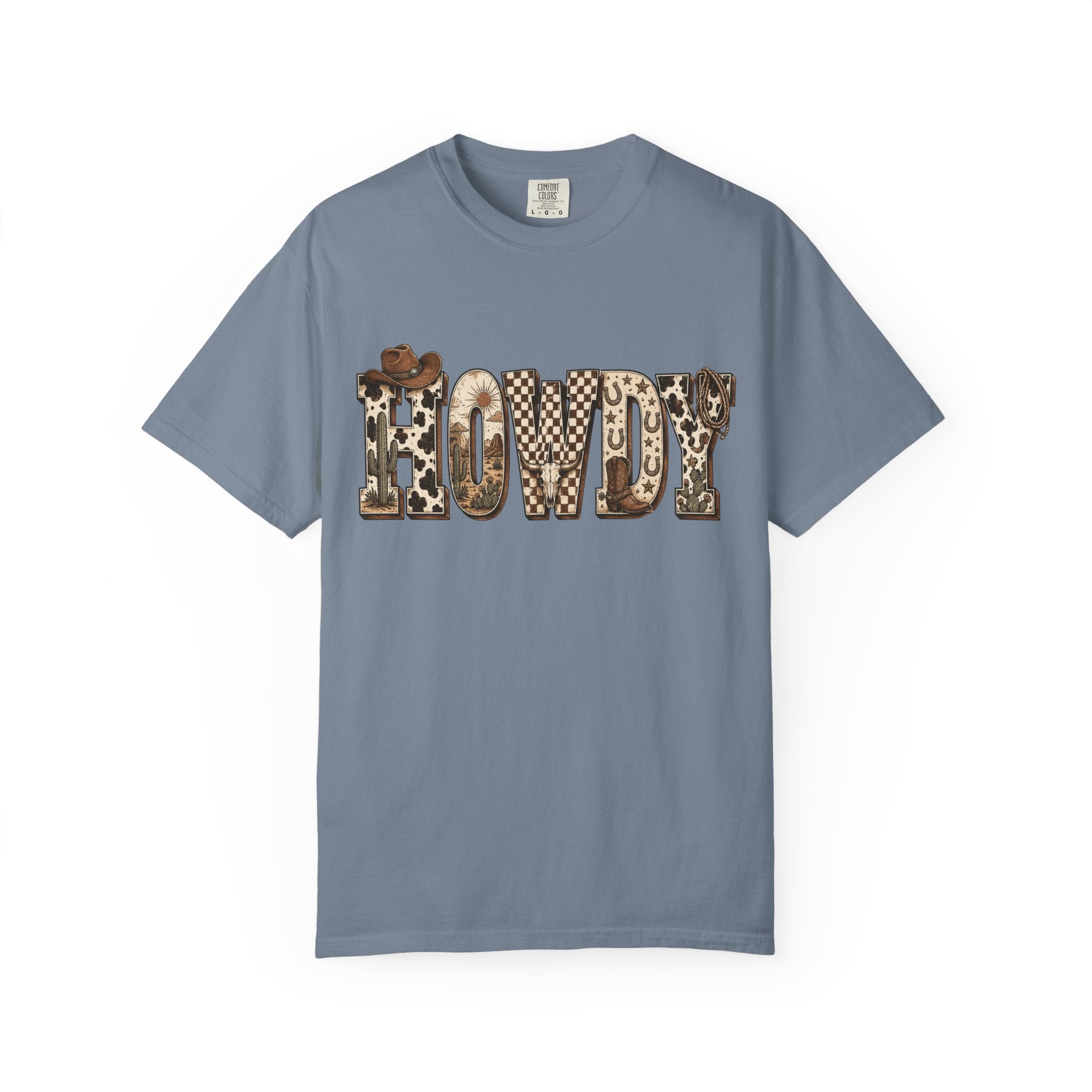 Howdy Leopard Print T-Shirt — Western Cowgirl Graphic Tee