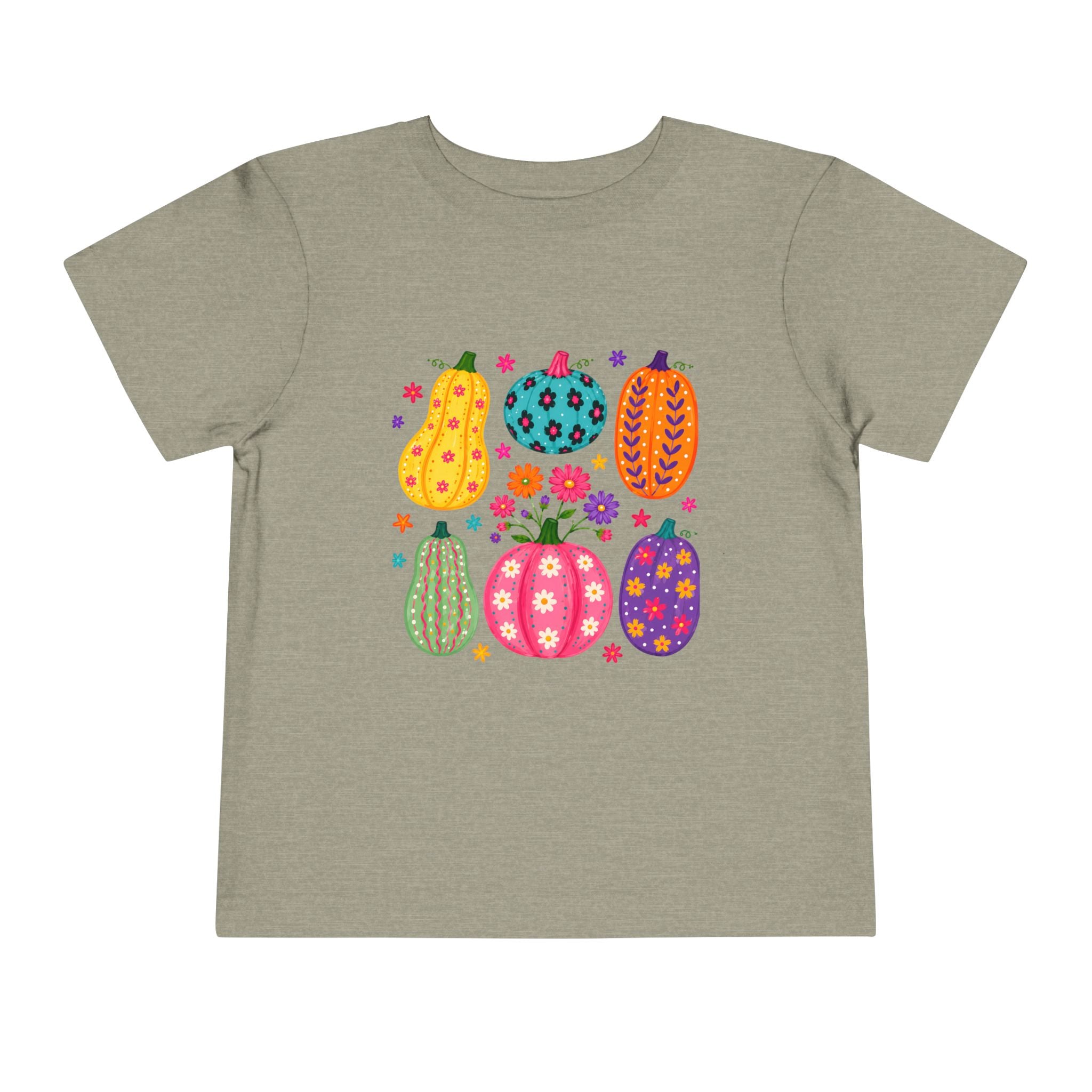Colorful Pumpkins Toddler Tee — Cute Fall & Halloween Kids Shirt